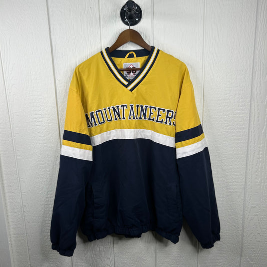 Vintage 90's WVU Mountaineers Double-Sided Windbreaker (XXL)