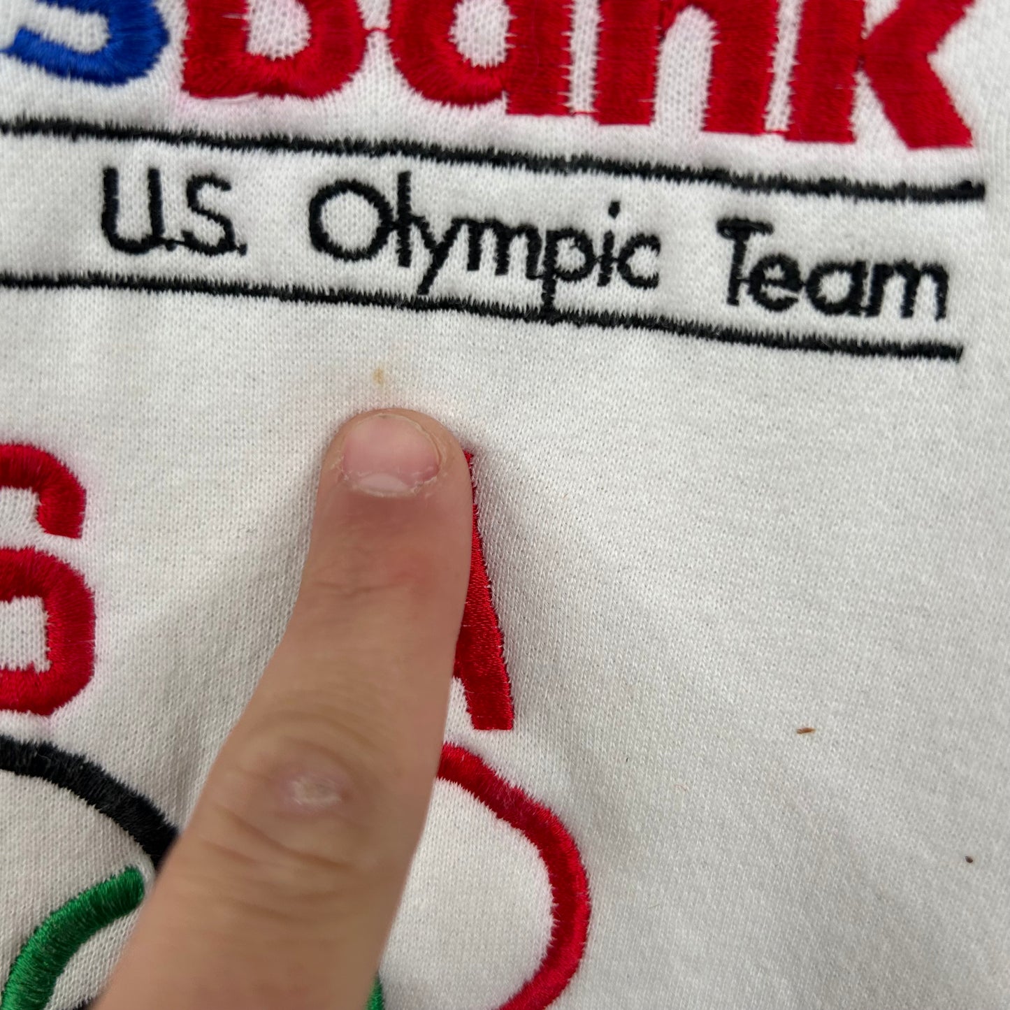 Vintage 1996 Olympic Team USA National Bank Crewneck (L)
