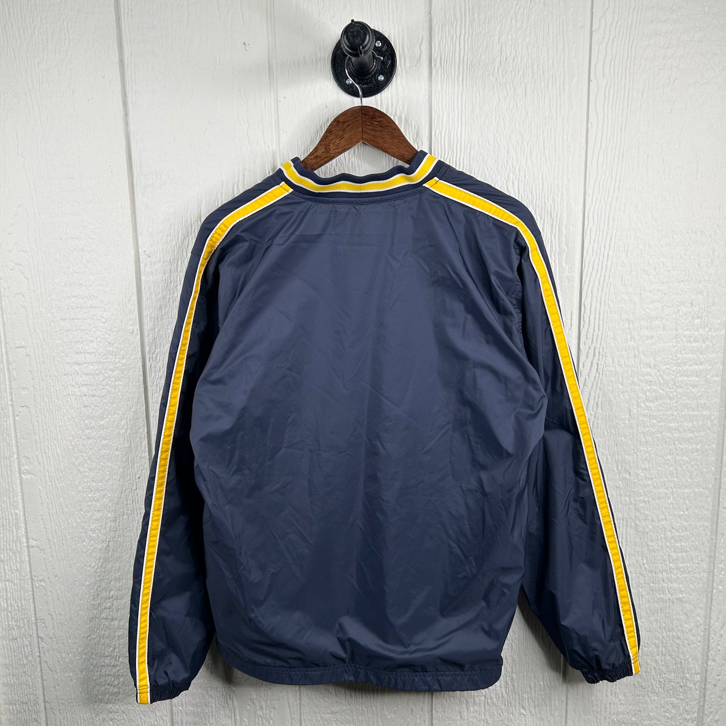 Y2K Embroidered WVU V-Neck Windbreaker (S)