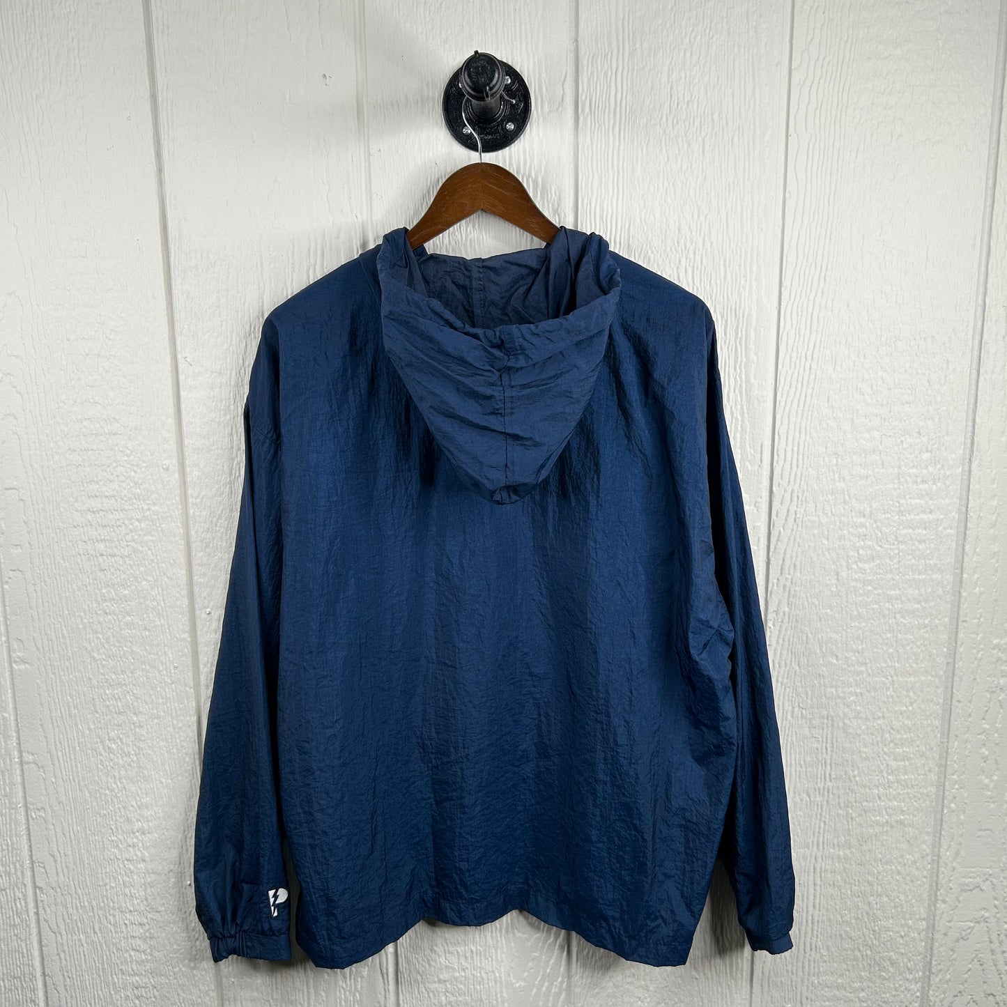 Vintage 90's Embroidered Flying WVU 1/4 Zip Windbreaker (M)