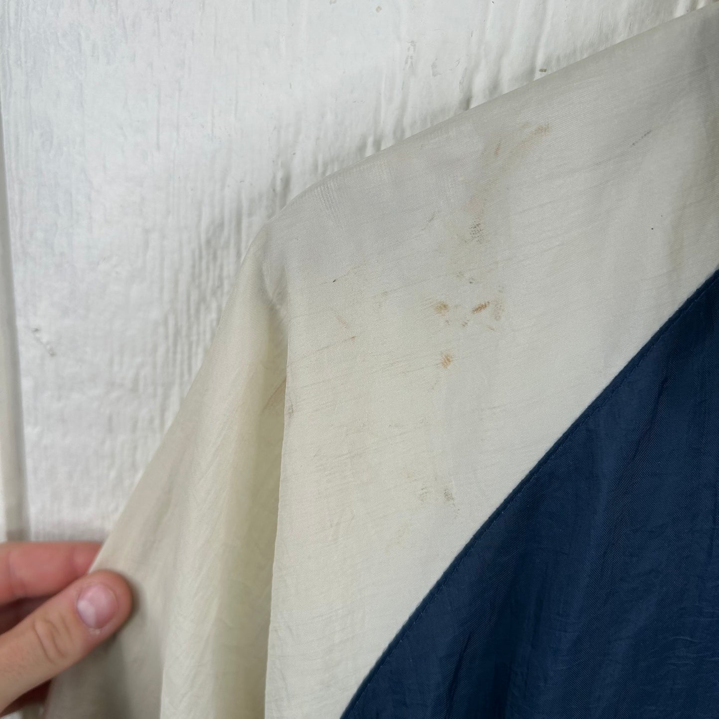 Vintage 90's West Virginia University Full-Zip Windbreaker (XL)