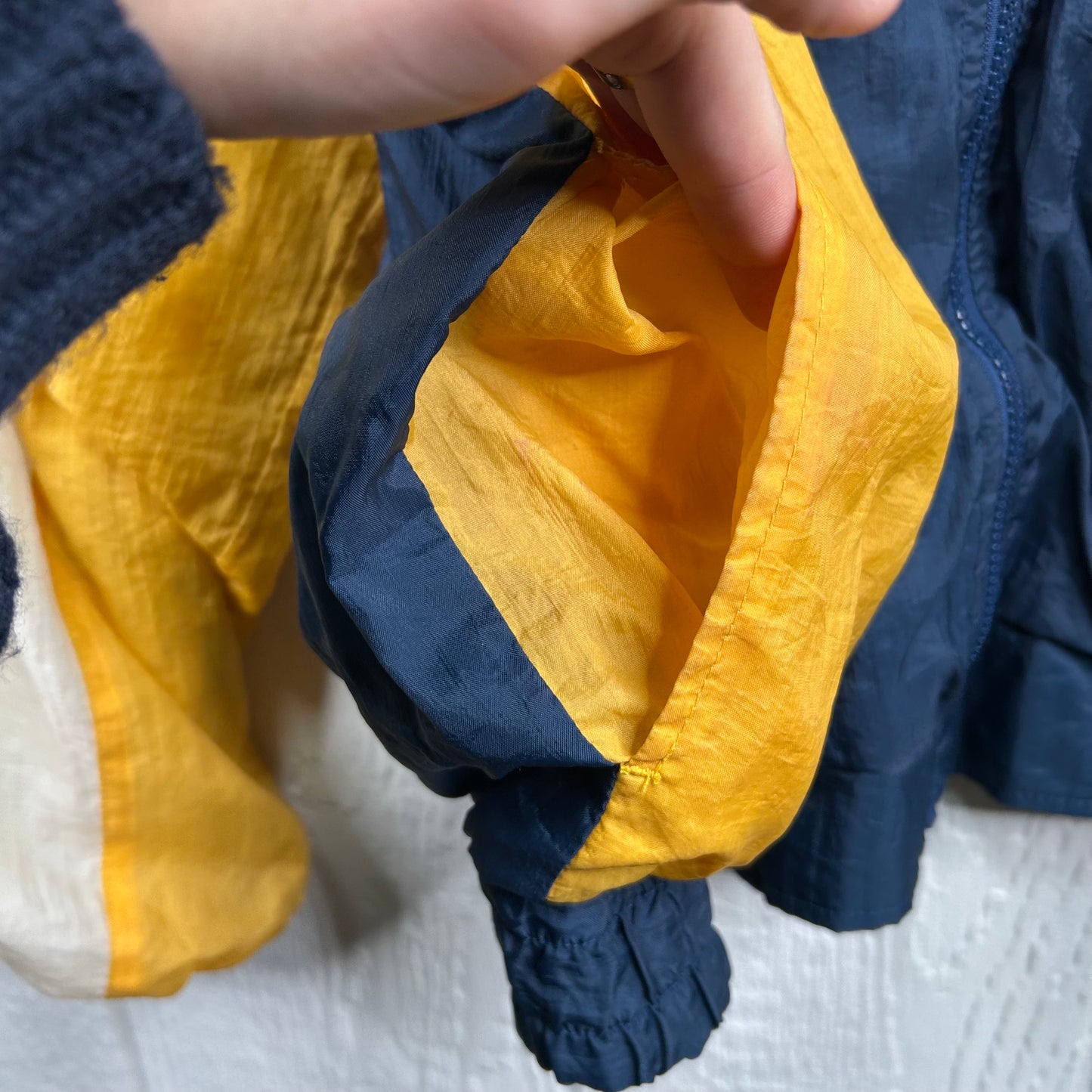 Vintage 90's West Virginia University Full-Zip Windbreaker (XL)