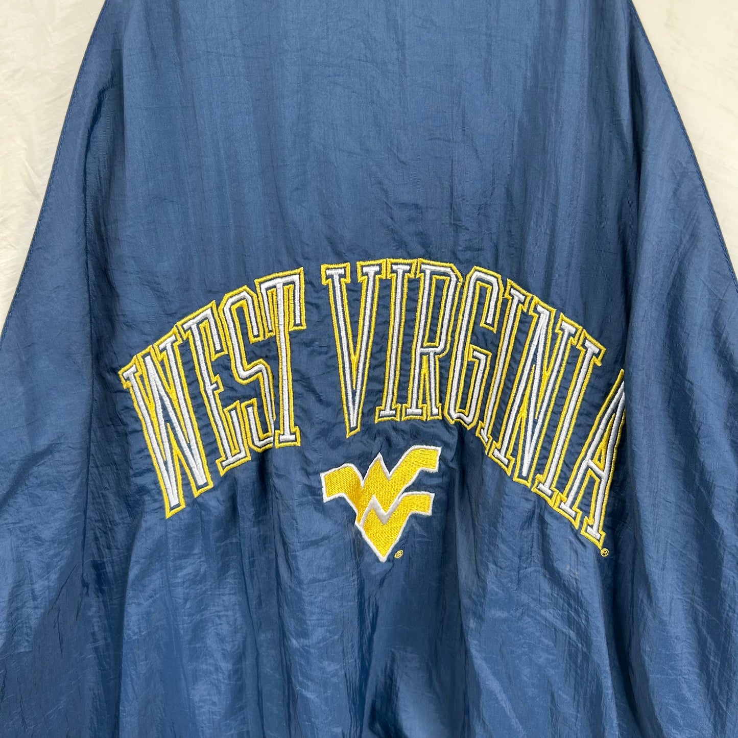 Vintage 90's West Virginia University Full-Zip Windbreaker (XL)