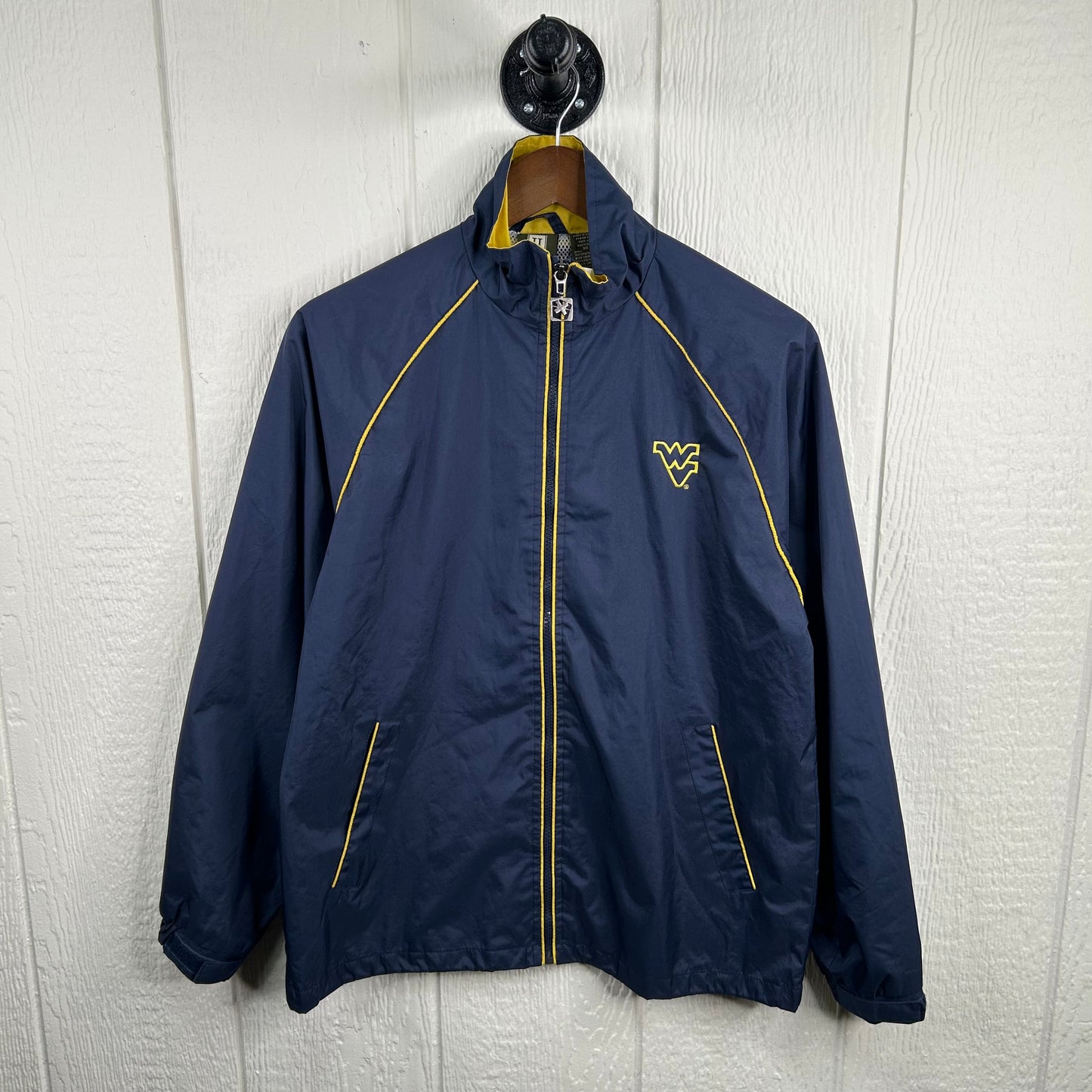 Y2K Embroidered Flying WV Full-Zip Windbreaker (XS)