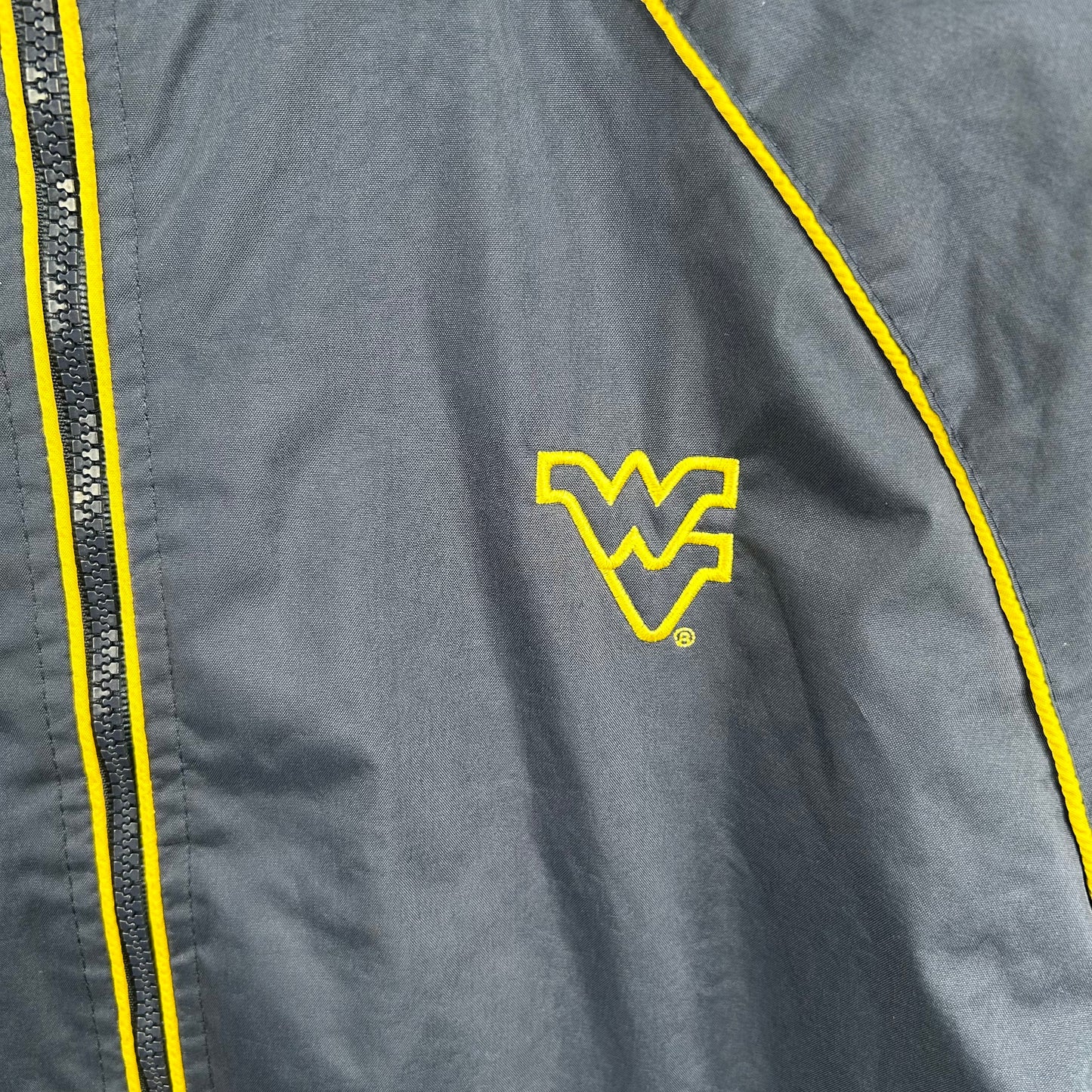 Y2K Embroidered Flying WV Full-Zip Windbreaker (XS)