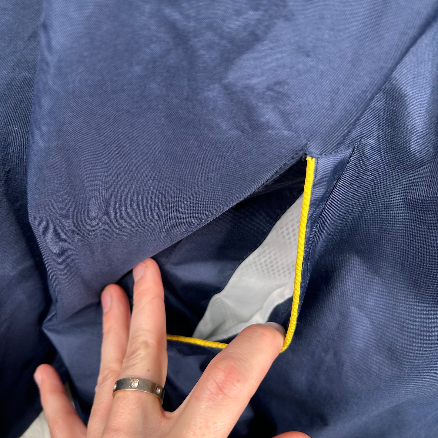 Y2K Embroidered Flying WV Full-Zip Windbreaker (XS)