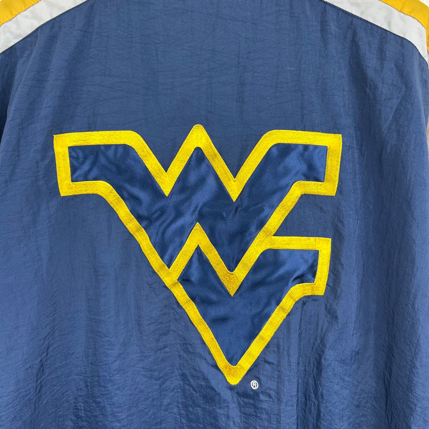 Vintage 90's West Virginia University Starter Full-Zip Windbreaker (XL)
