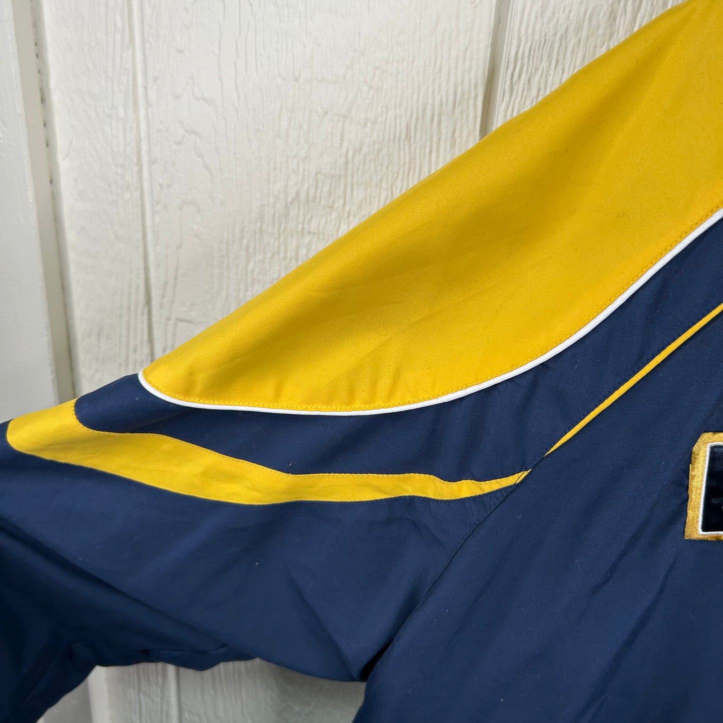 Vintage 90's West Virginia University V-Neck Windbreaker (XXL)