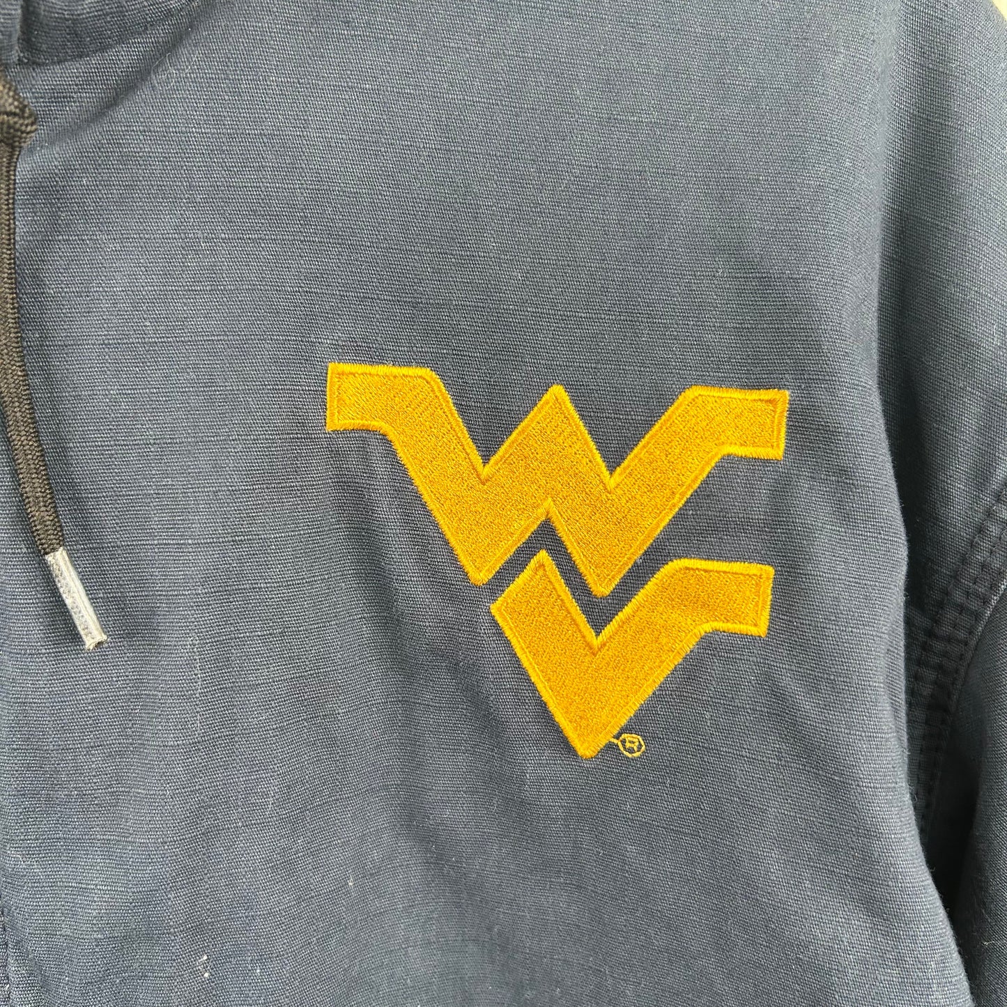 Vintage 90's Embroidered Flying WV Navy Carhartt Jacket (XL)