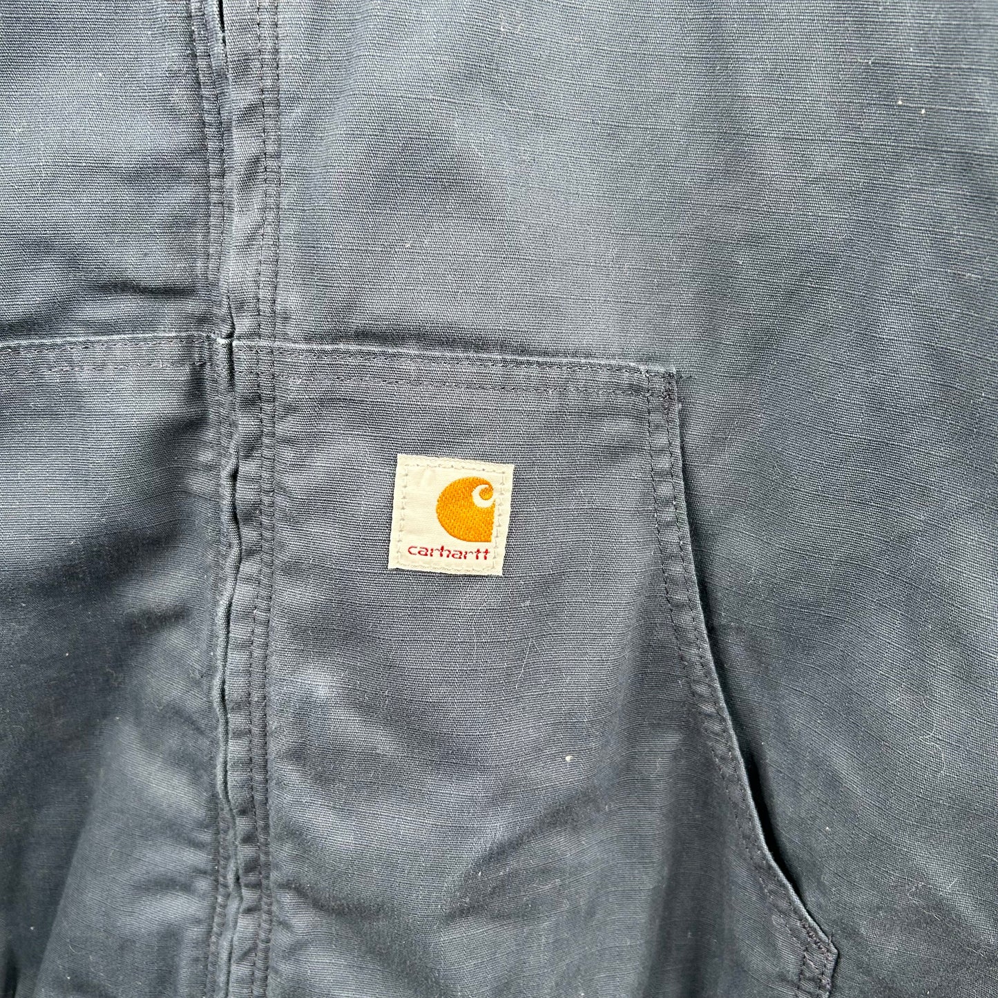 Vintage 90's Embroidered Flying WV Navy Carhartt Jacket (XL)
