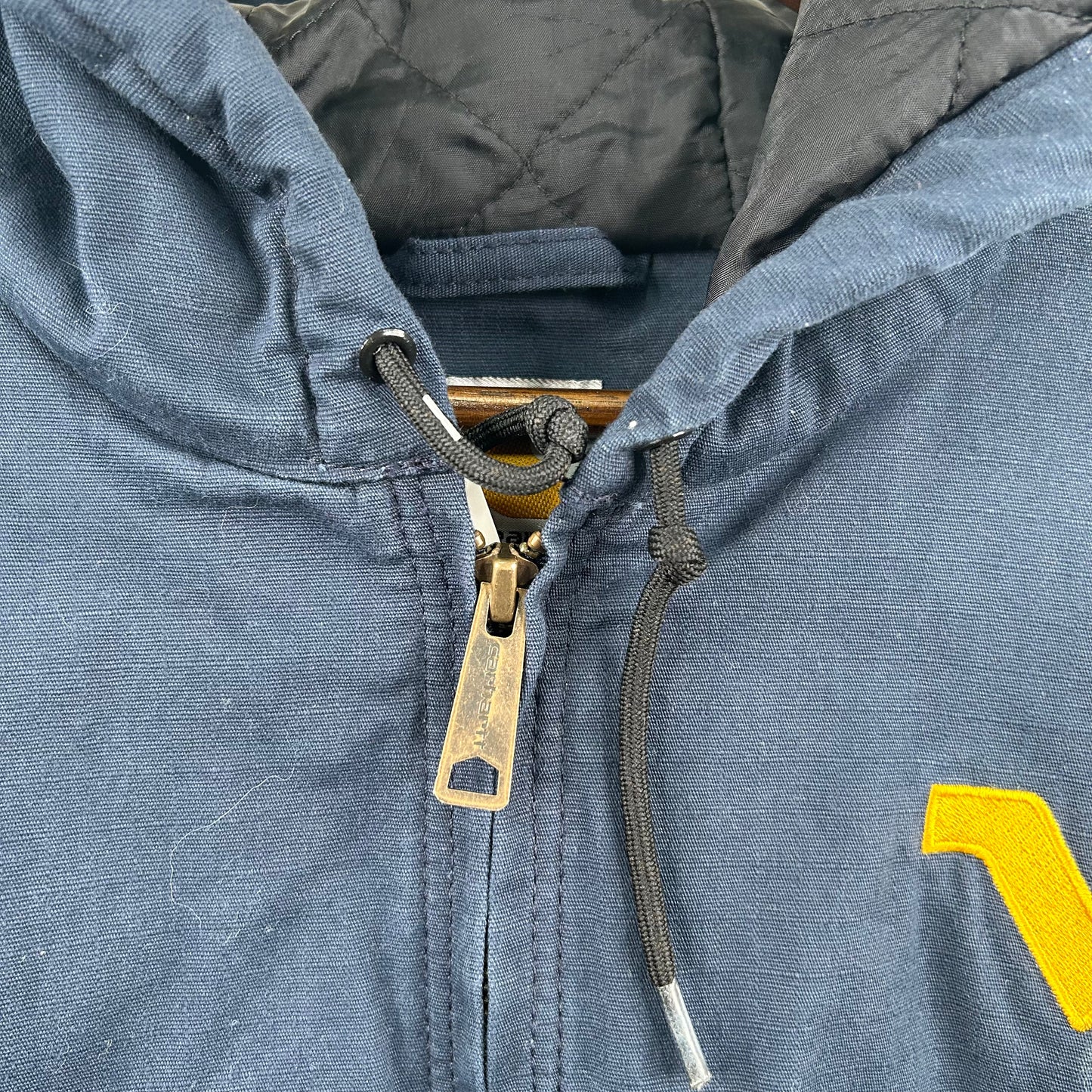 Vintage 90's Embroidered Flying WV Navy Carhartt Jacket (XL)