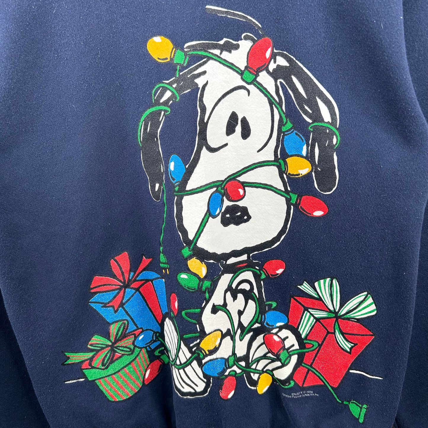 Vintage 80's Snoopy Christmas Crewneck (M)