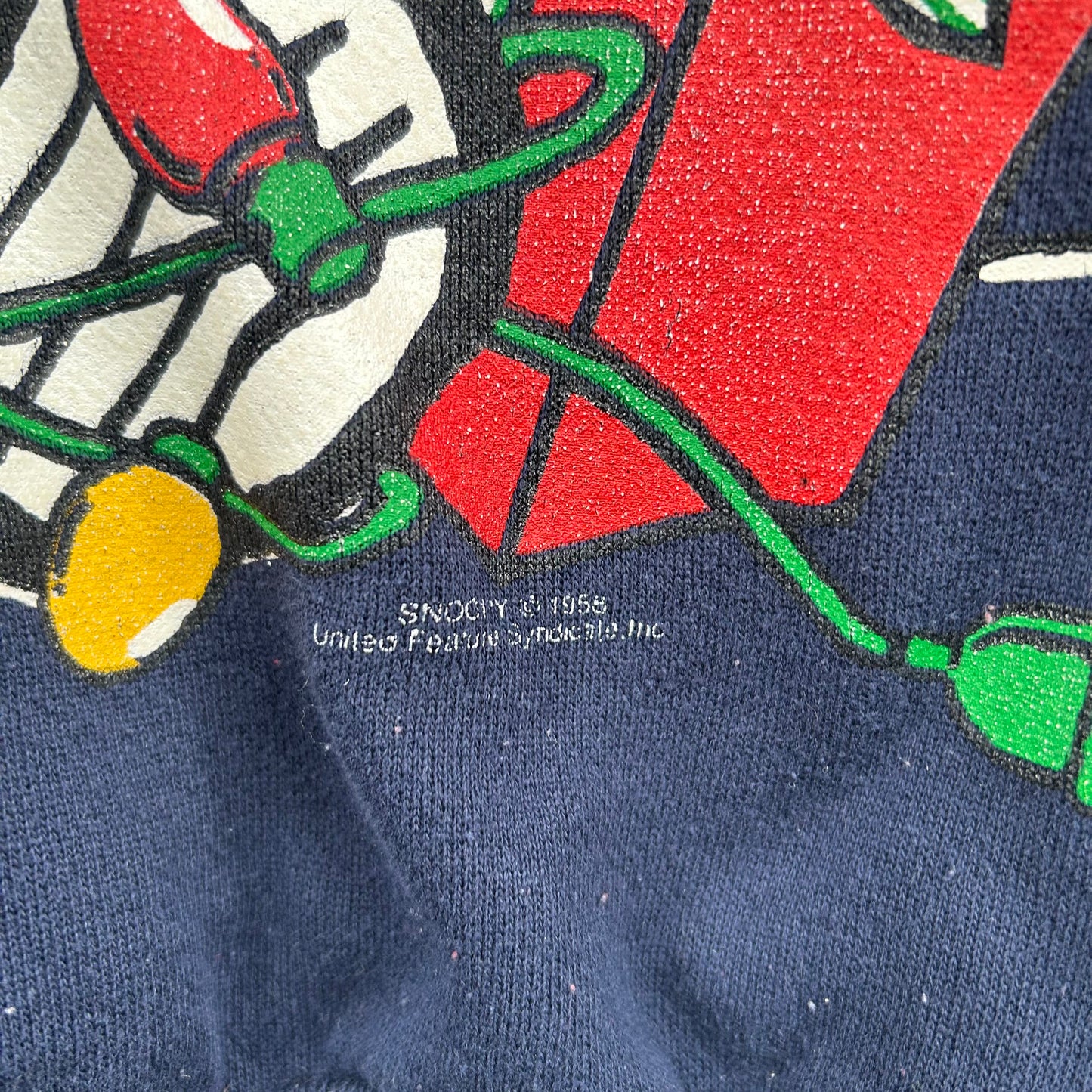 Vintage 80's Snoopy Christmas Crewneck (M)