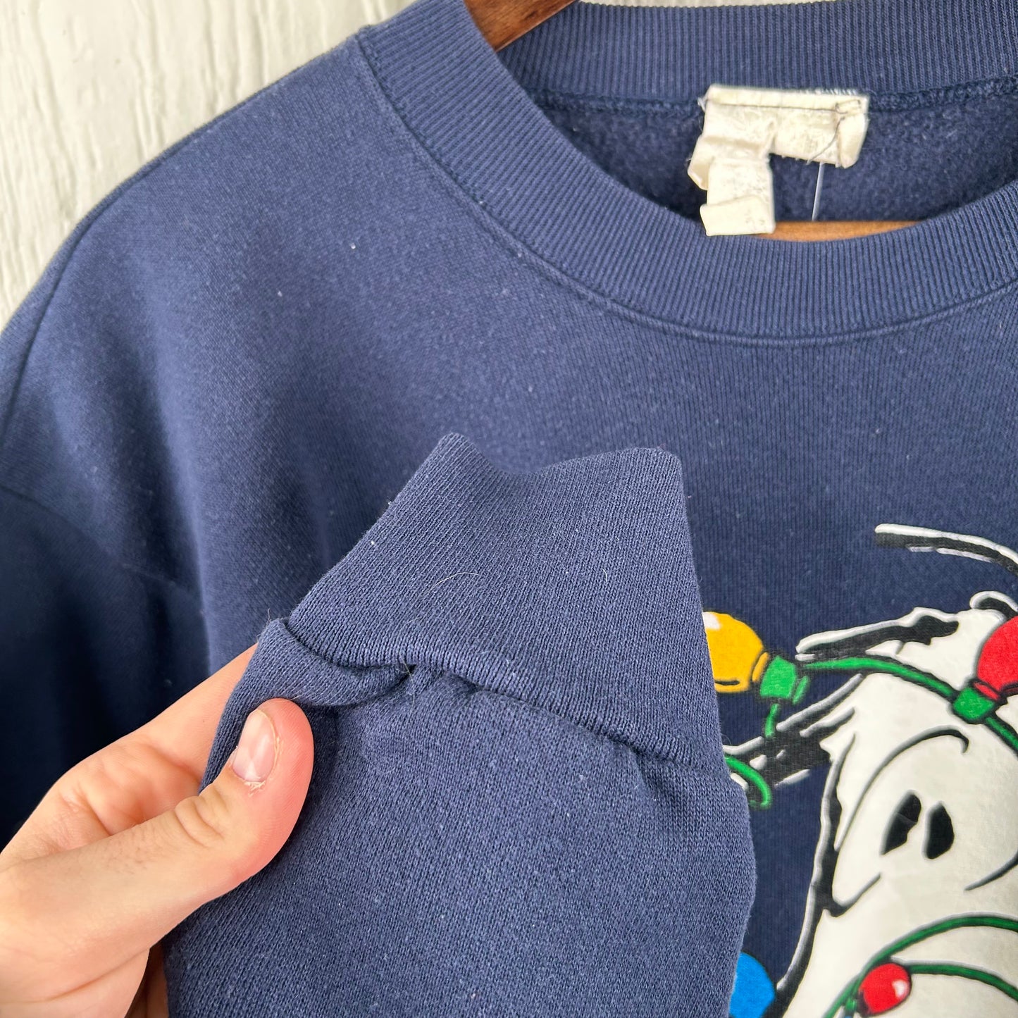 Vintage 80's Snoopy Christmas Crewneck (M)