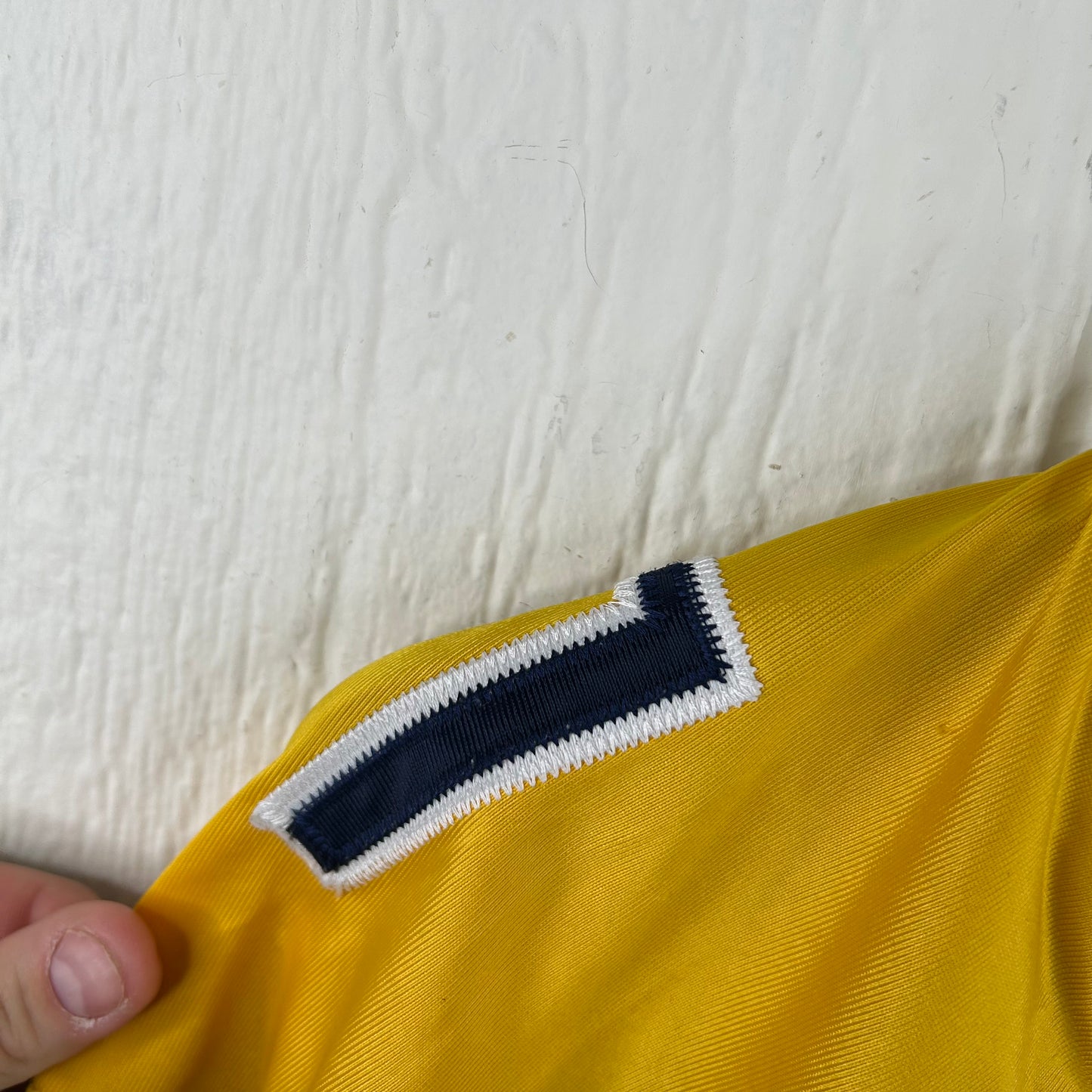 Vintage 90's WVU Number 1 Navy Jersey (XXL)