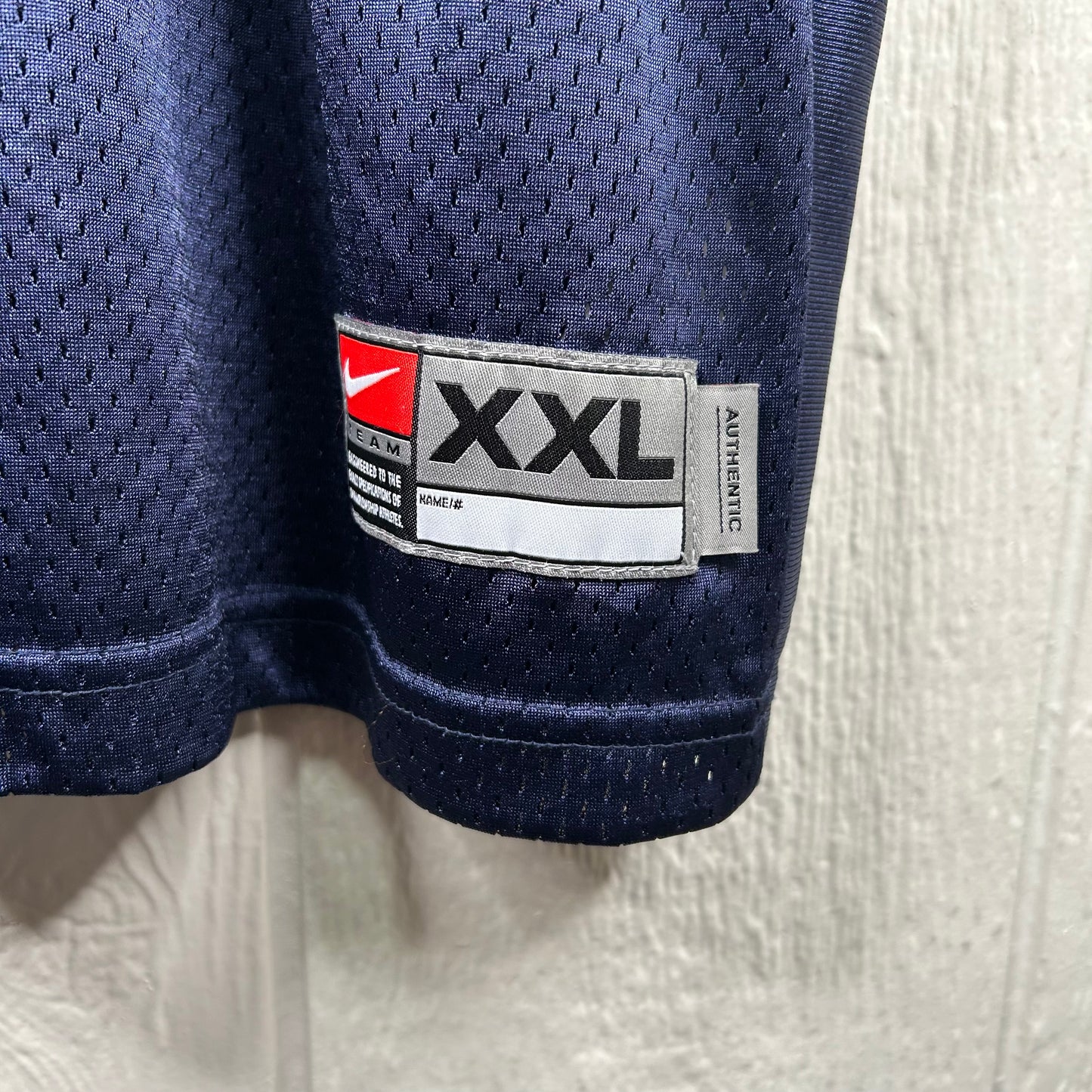 Y2K Nike WVU Number 10 Navy Jersey (XXL)