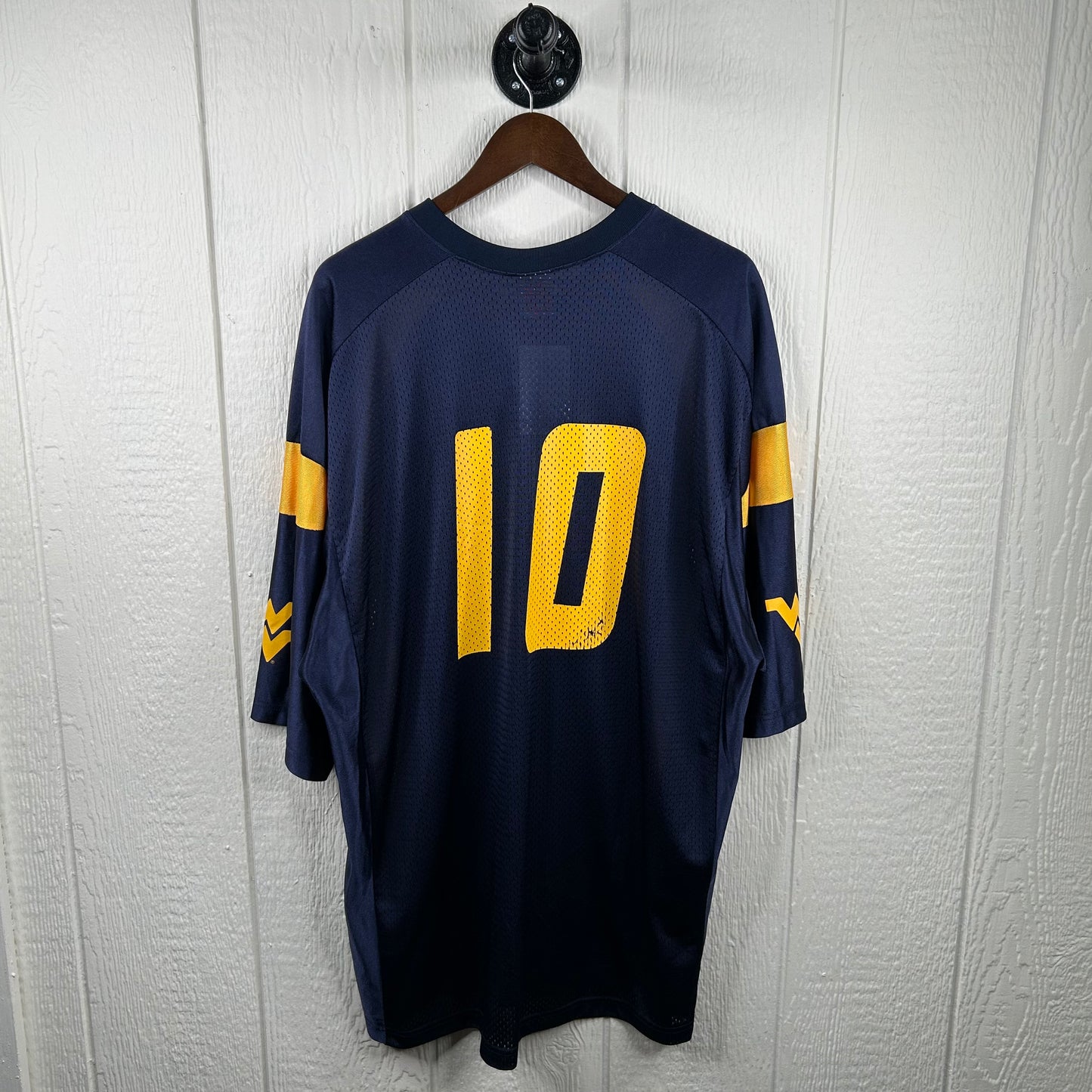 Y2K Nike WVU Number 10 Navy Jersey (XXL)