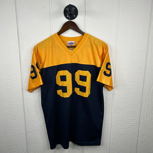 Y2K WVU Number 99 Navy & Gold Jersey (L)