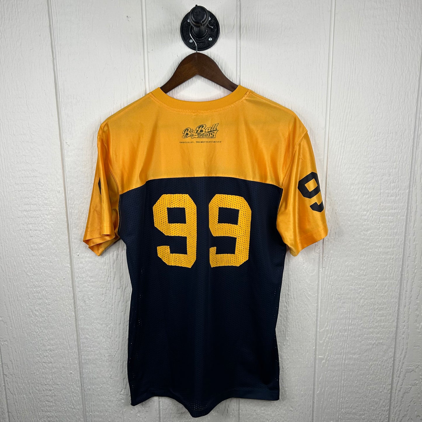 Y2K WVU Number 99 Navy & Gold Jersey (L)