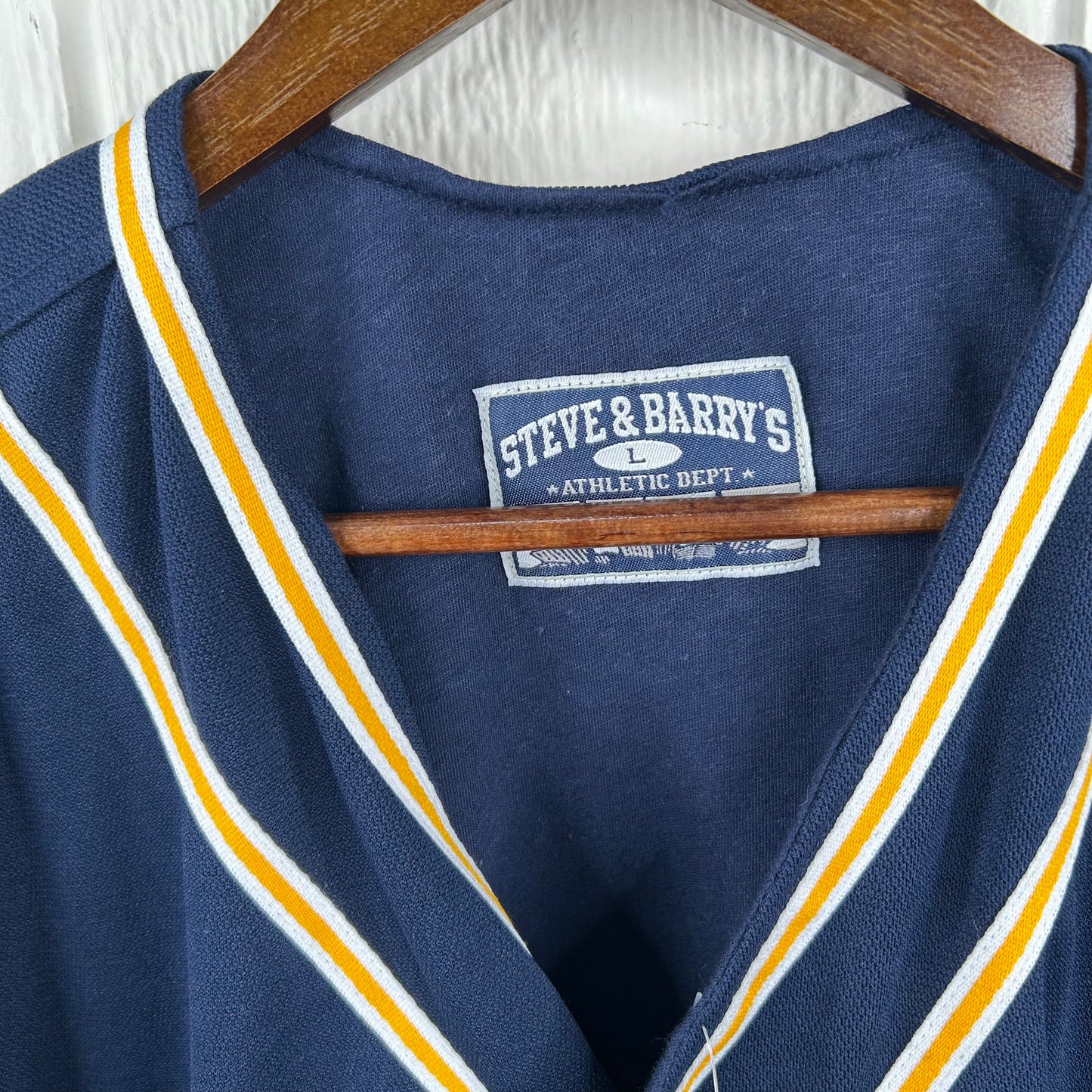 Vintage 90's West Virginia University Baseball Jersey (L)