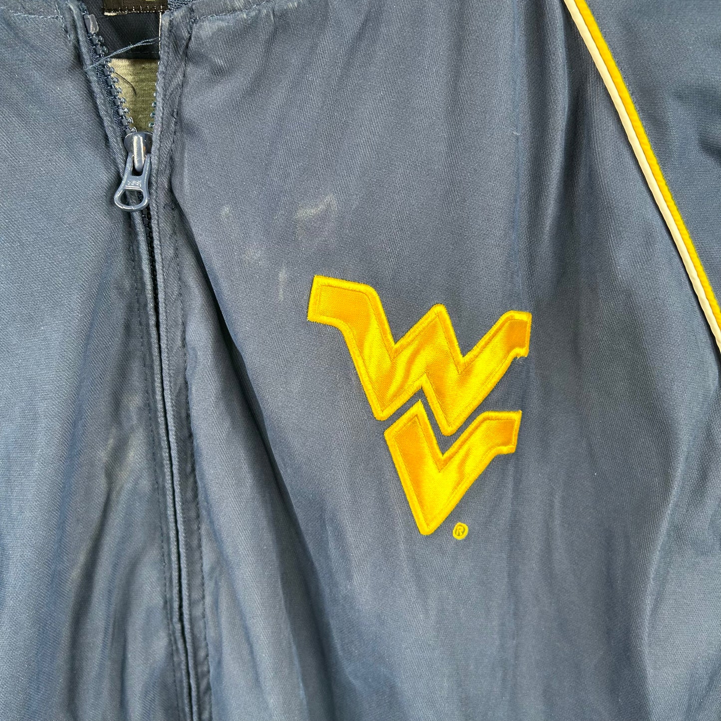 Y2K WVU Mountaineers Full Zip Windbreaker (XL)