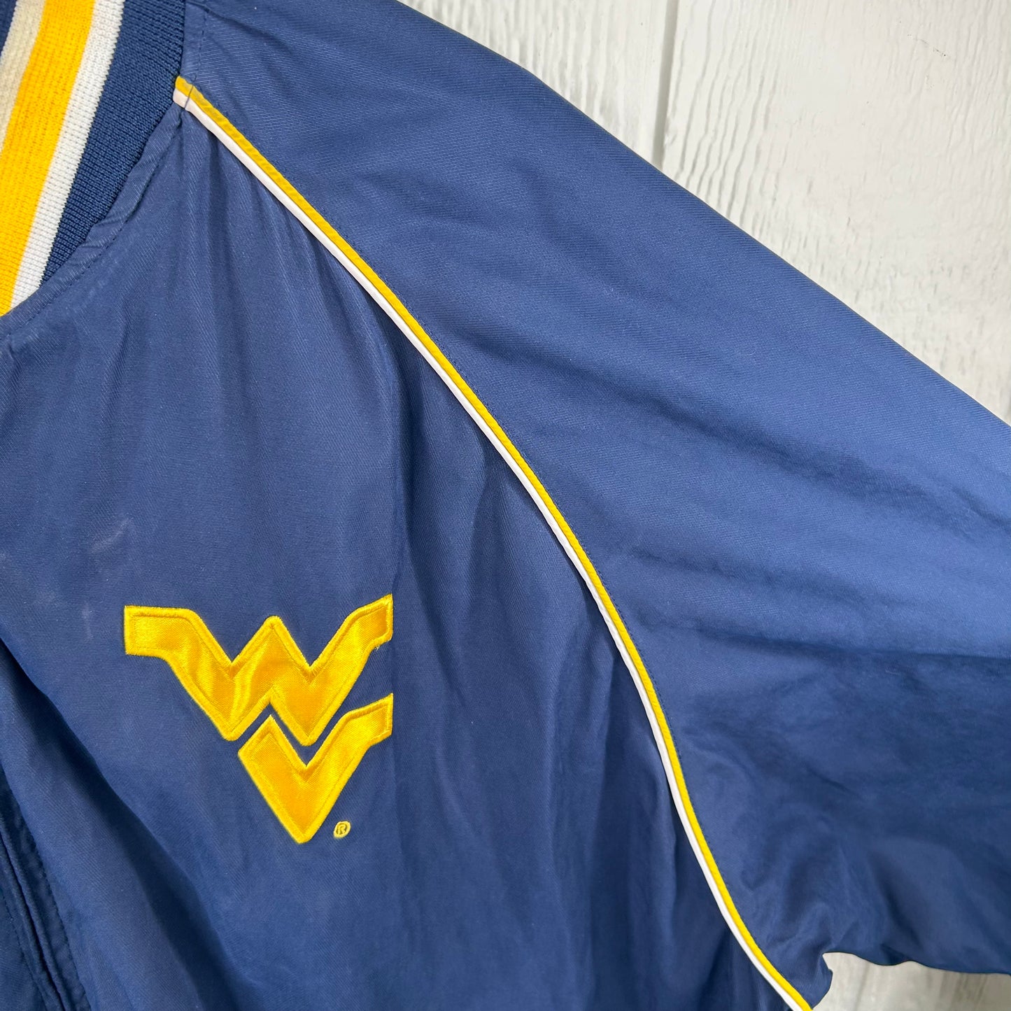 Y2K WVU Mountaineers Full Zip Windbreaker (XL)