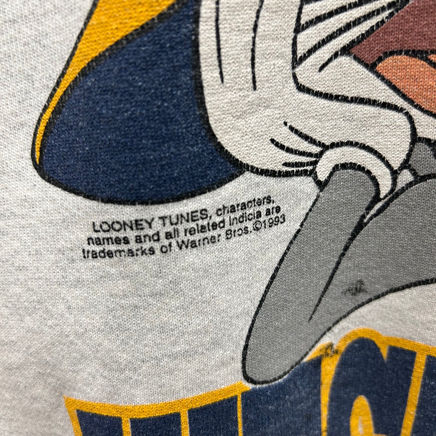 Vintage 90's WVU Mountaineers x Bugs Bunny Crewneck (XL)