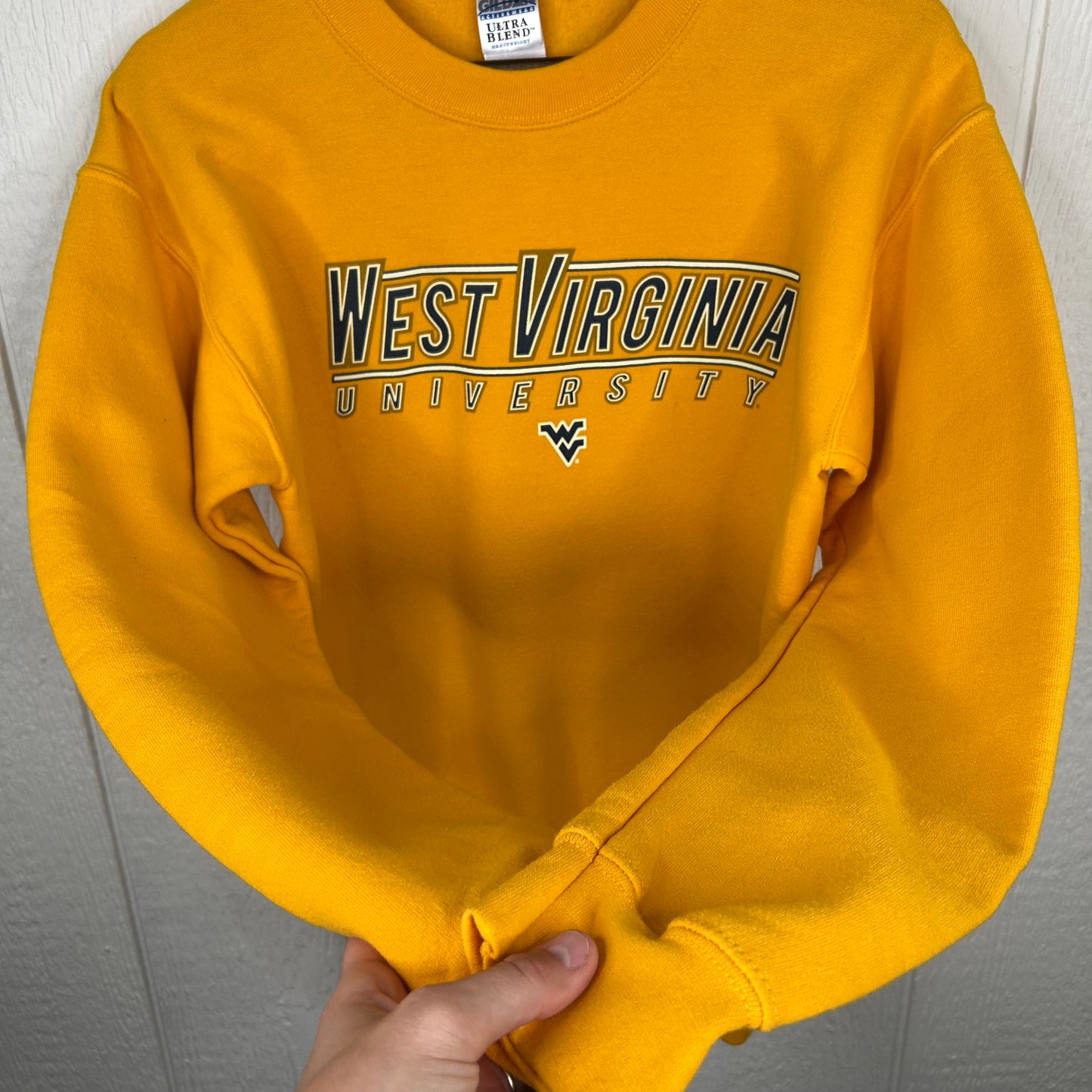 Y2K West Virginia University Gold Rush Crewneck (S)