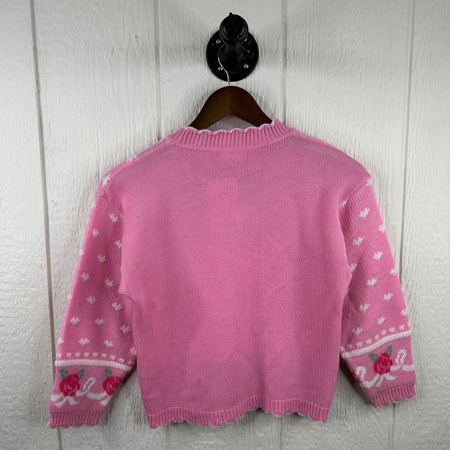 Vintage 80's Barbie Knit Pink Sweater (XS)
