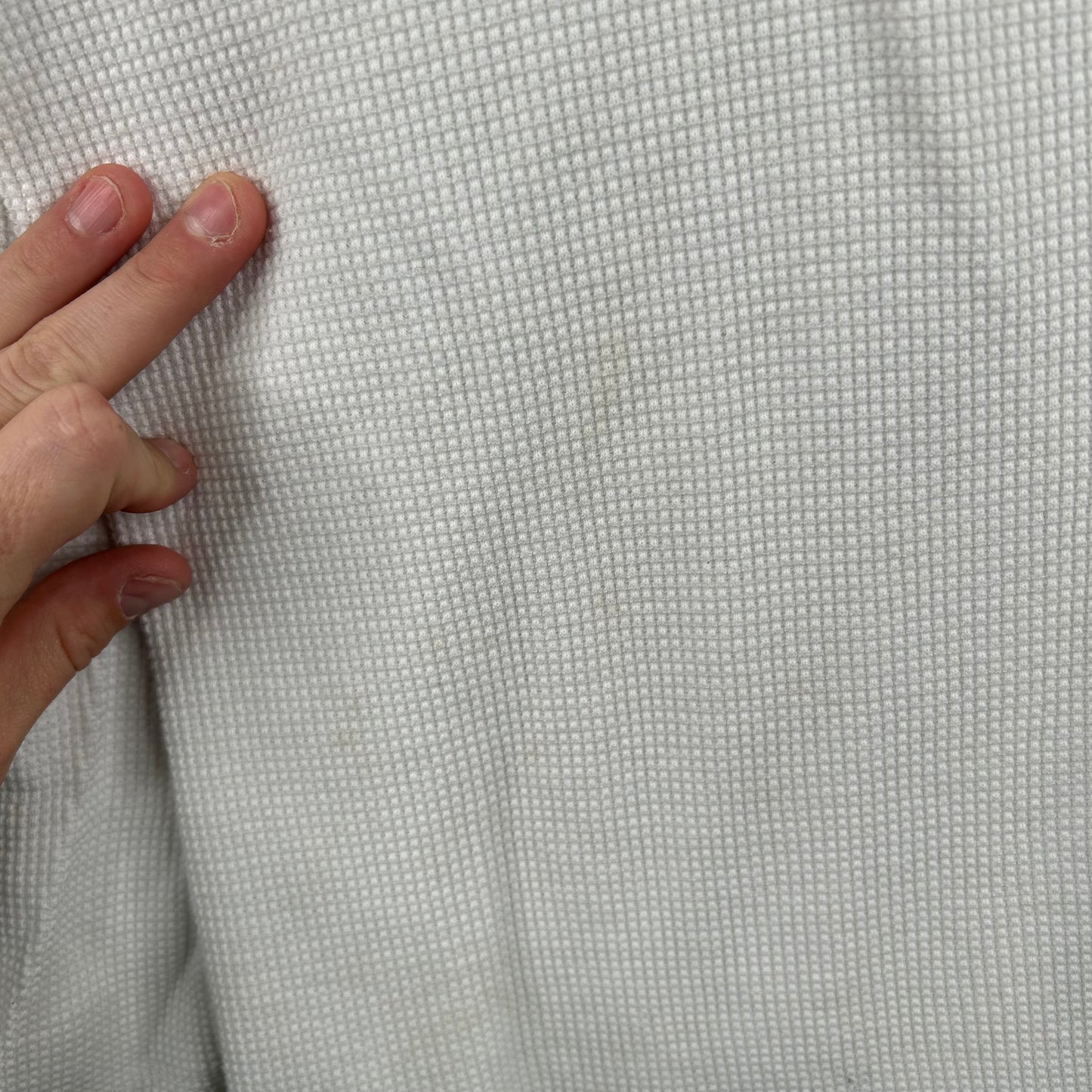 Vintage Ralph Lauren White Thermal Long Sleeve (M)