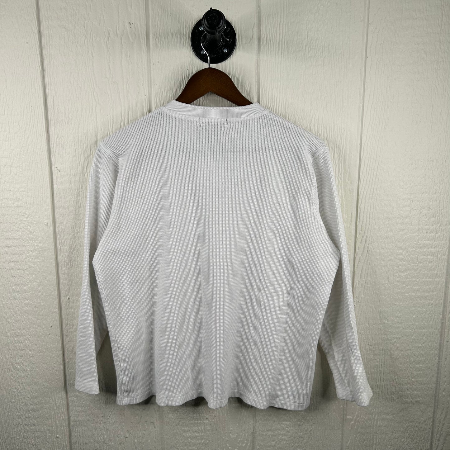 Vintage Ralph Lauren White Thermal Long Sleeve (M)