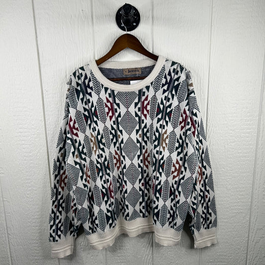 Vintage 80's Funky Pattern Sweater (XL)
