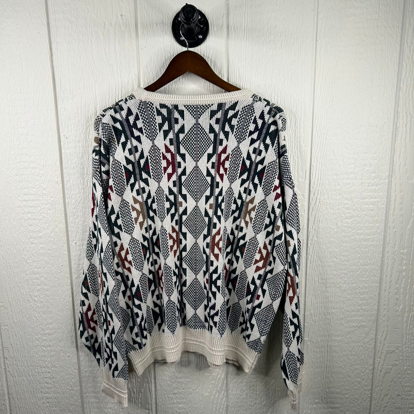 Vintage 80's Funky Pattern Sweater (XL)