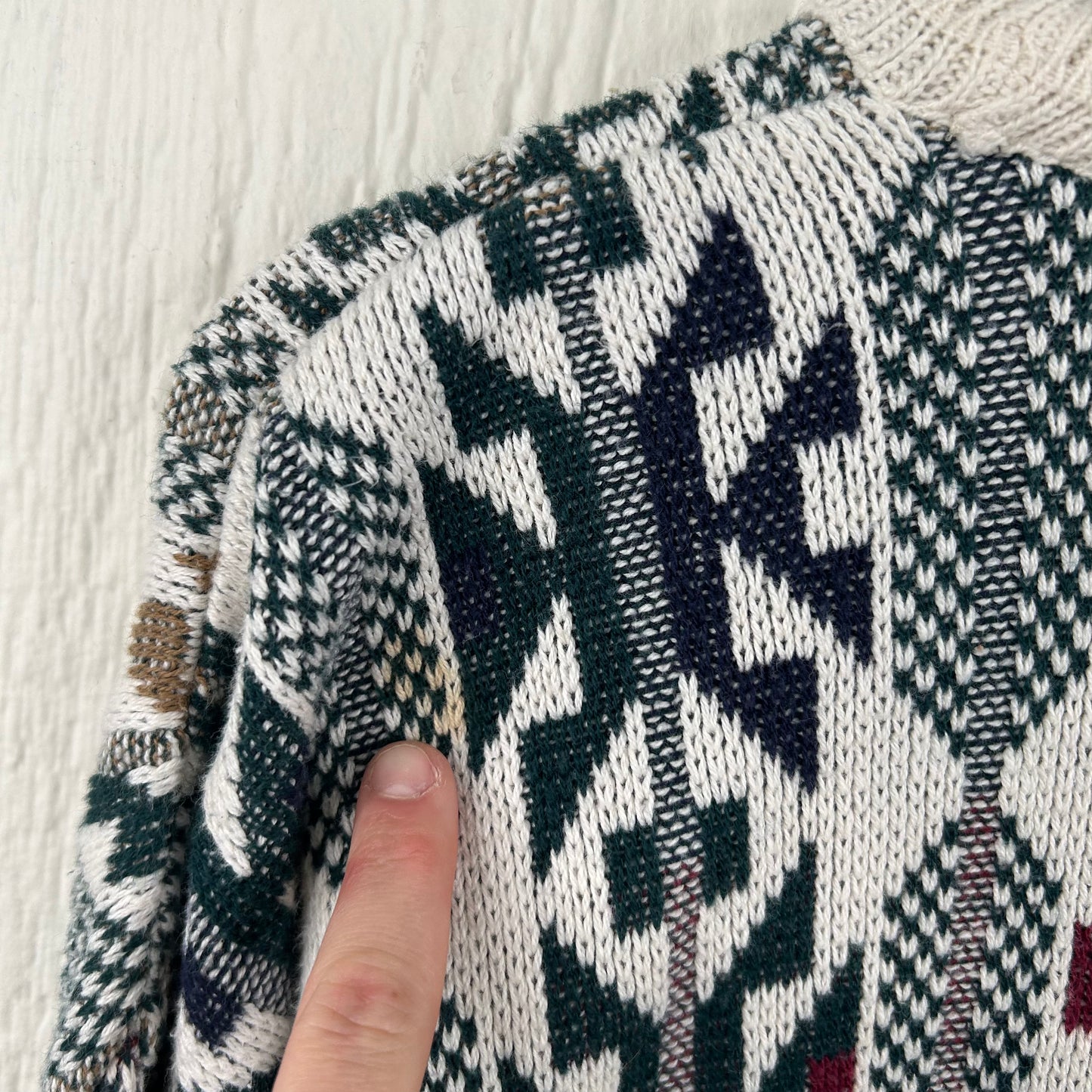 Vintage 80's Funky Pattern Sweater (XL)