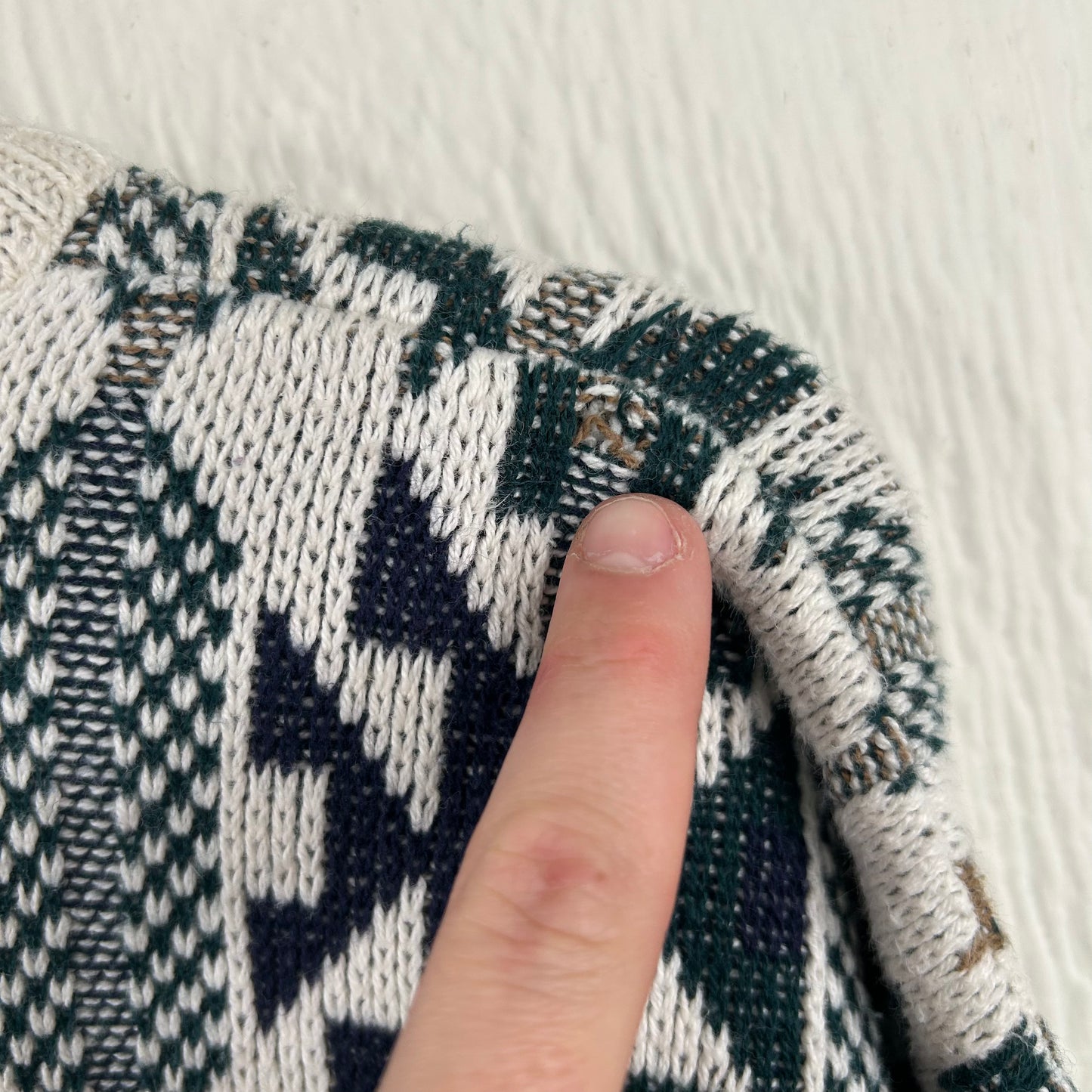 Vintage 80's Funky Pattern Sweater (XL)