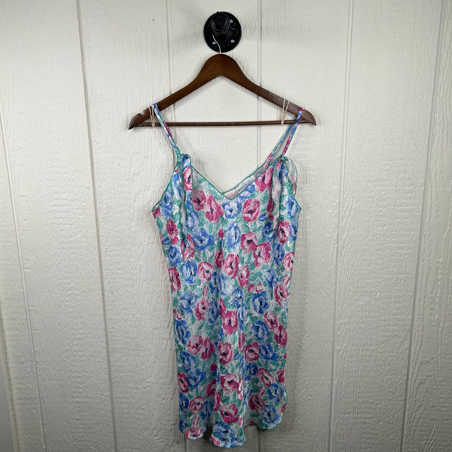 Vintage 80's Floral Dress & Robe Set (S)