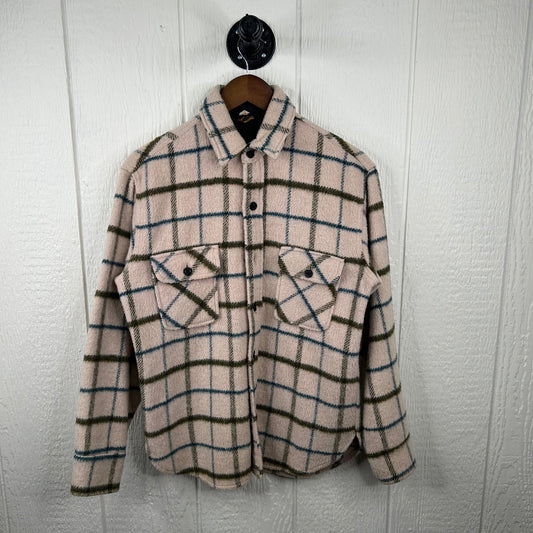 Vintage 70's Niagara Cream Plaid Flannel (M)
