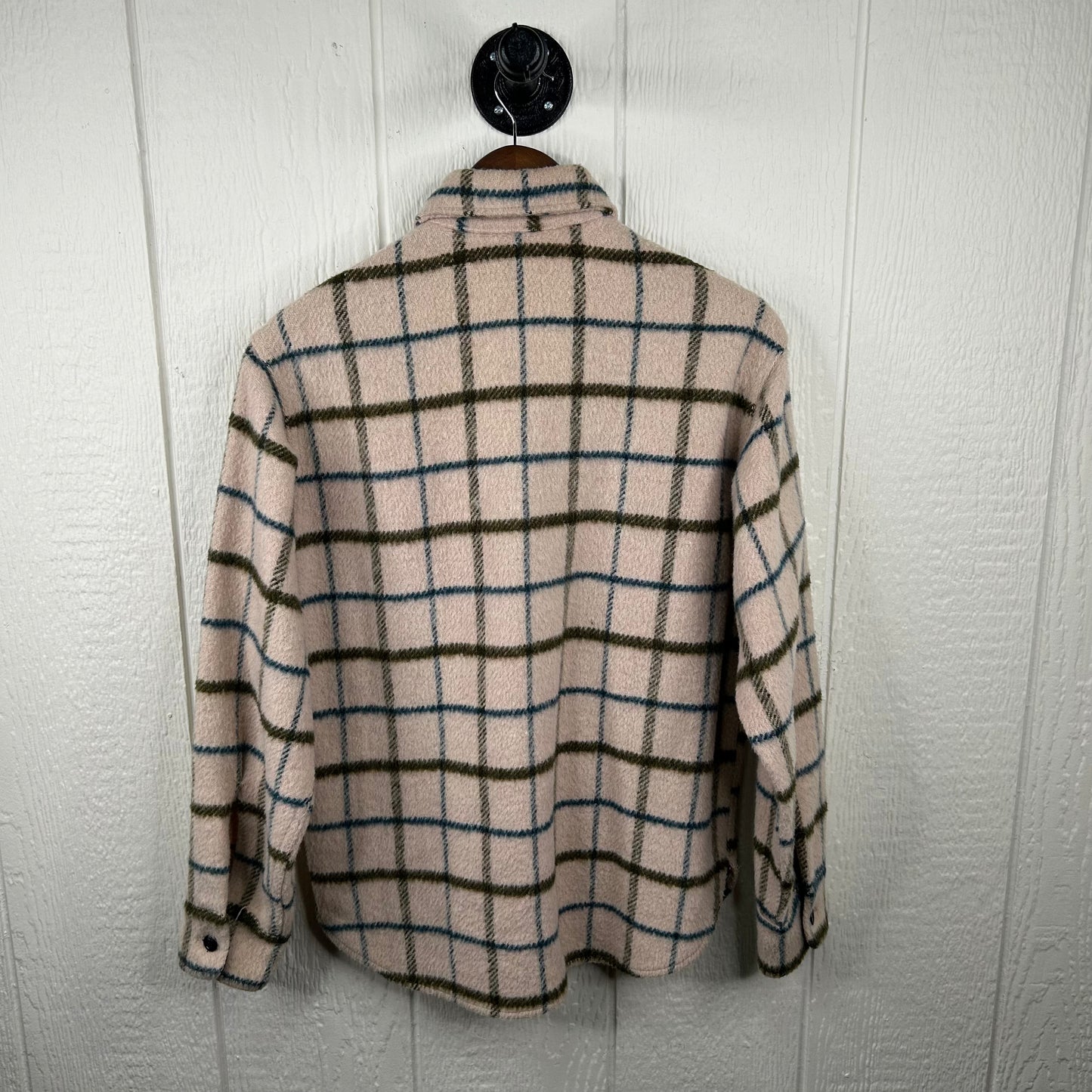 Vintage 70's Niagara Cream Plaid Flannel (M)