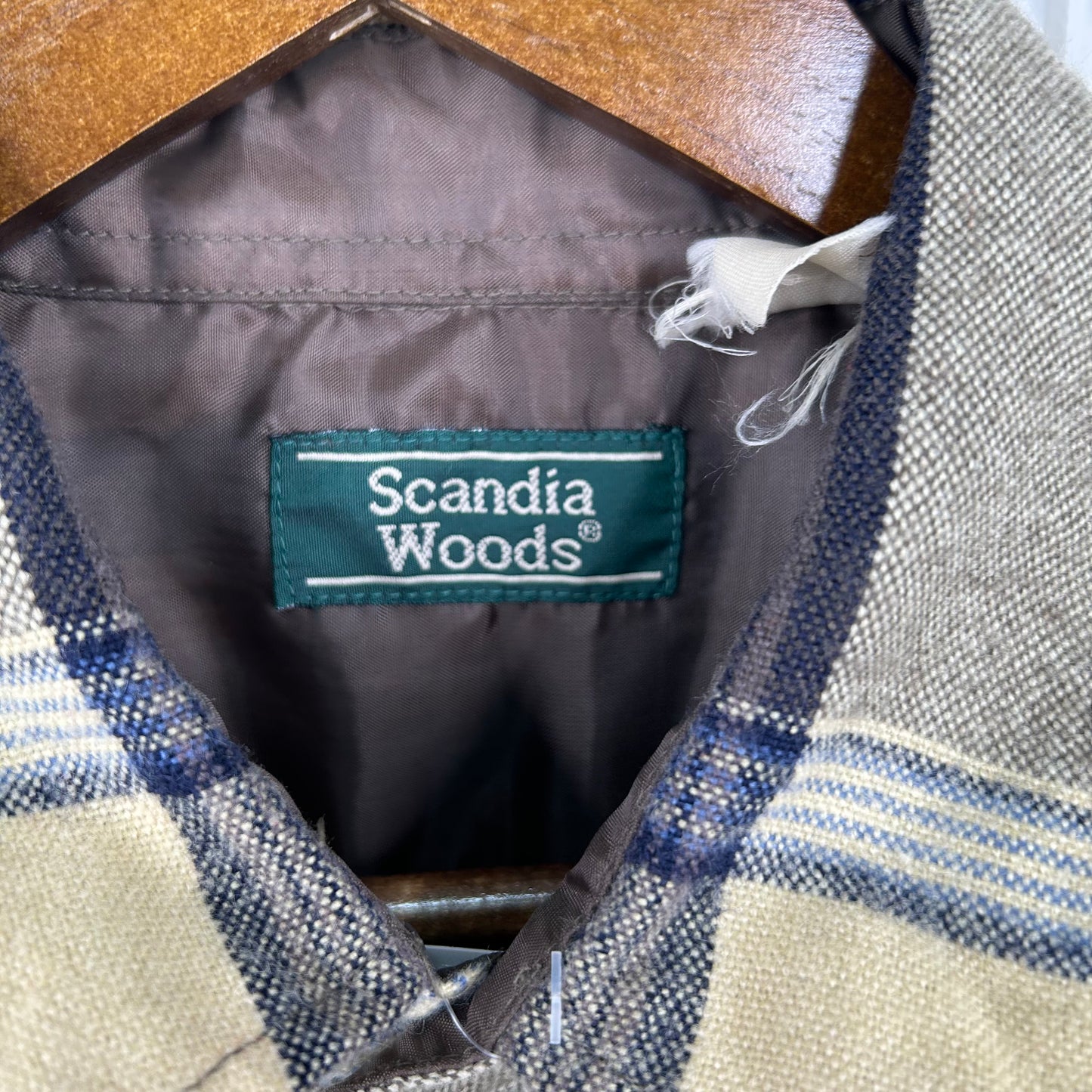 Vintage 90's Yellow Plaid Button-Up Flannel (XL)