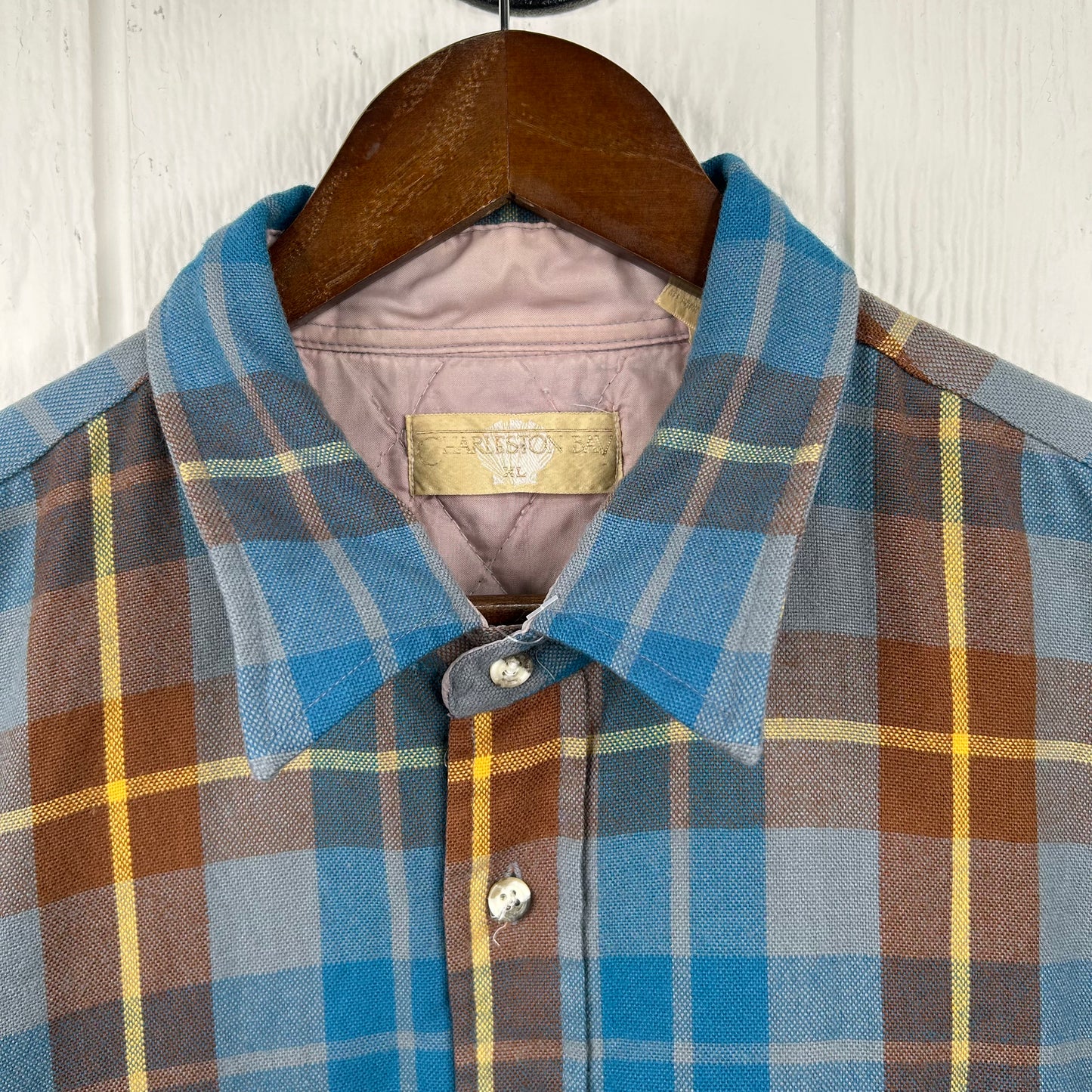 Vintage 90's Heavy Weight Plaid Button-Up Flannel (XL)