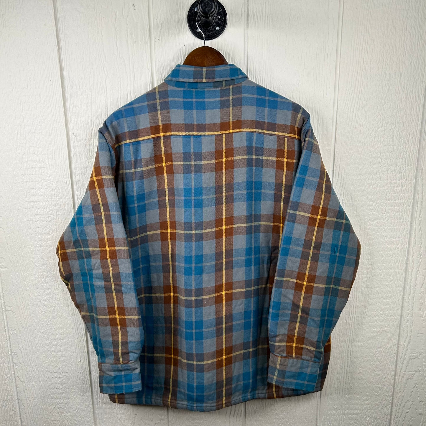 Vintage 90's Heavy Weight Plaid Button-Up Flannel (XL)