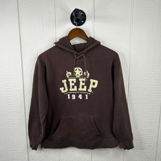 Y2K Faded Jeep Graphic Hoodie (S)