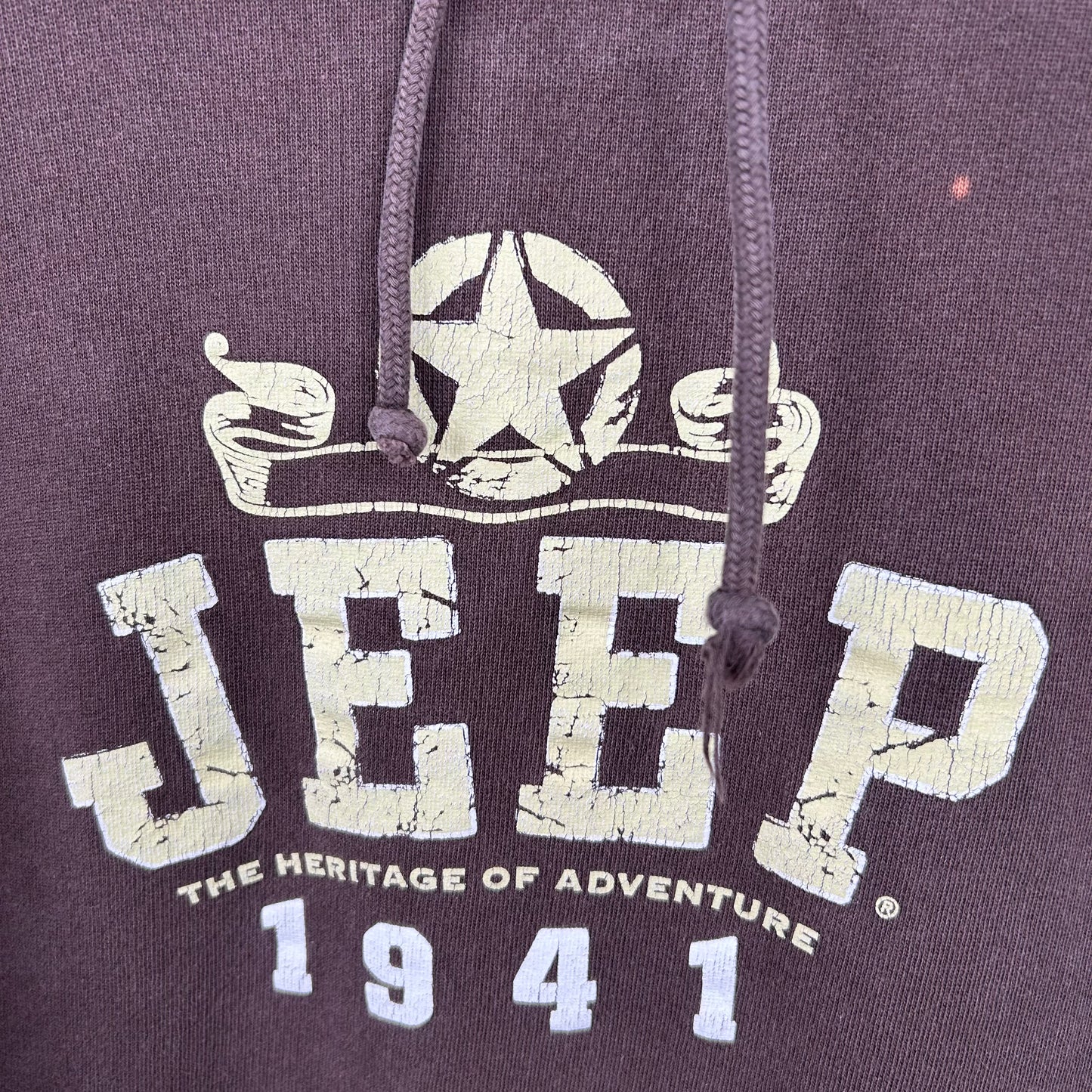 Y2K Faded Jeep Graphic Hoodie (S)