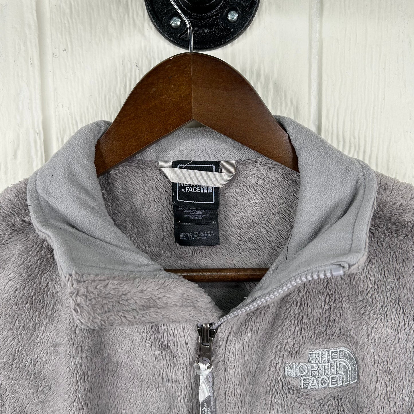 Y2K The North Face Gray Fleece Zip-Up Women's Jacket (S)