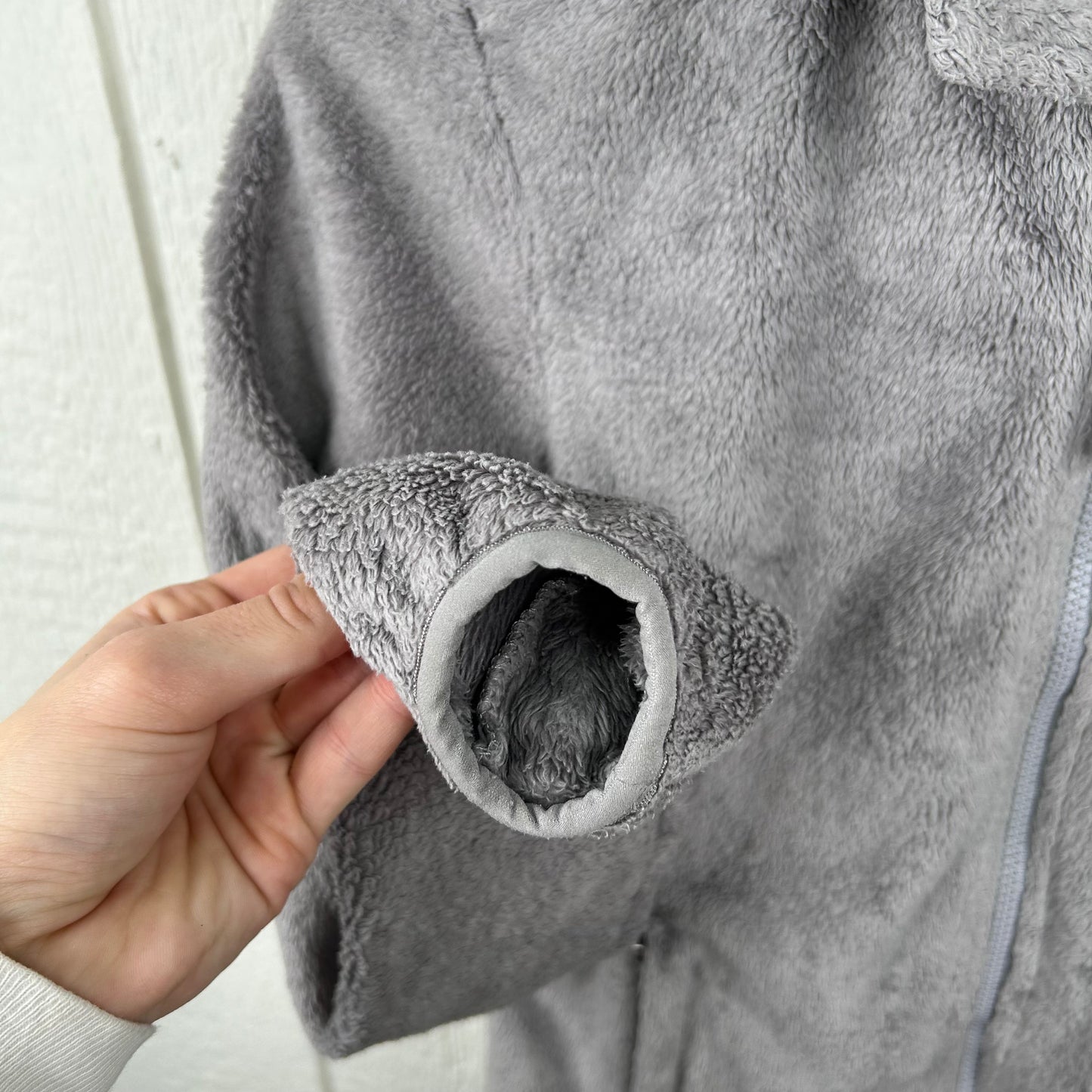 Y2K The North Face Gray Fleece Zip-Up Women's Jacket (S)