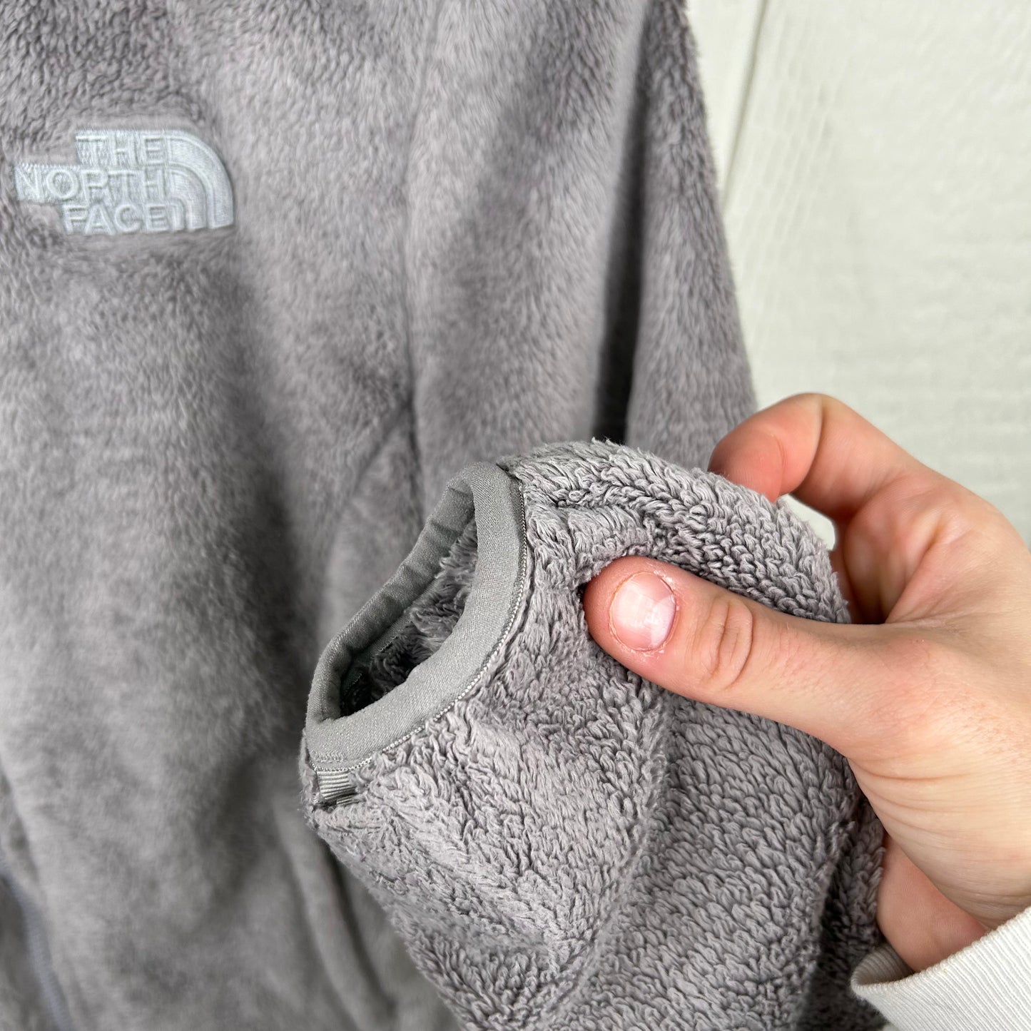 Y2K The North Face Gray Fleece Zip-Up Women's Jacket (S)