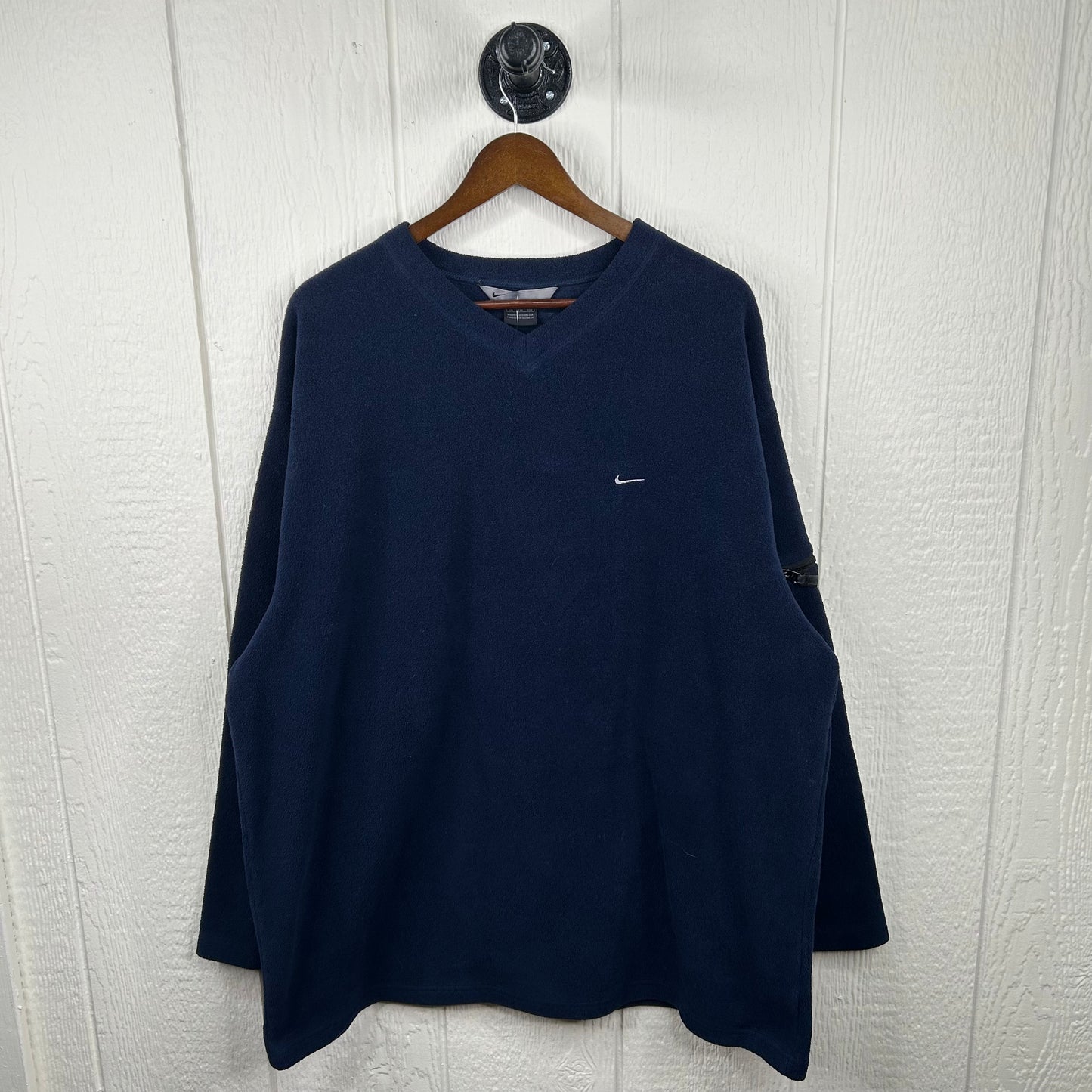 Vintage 90's V-Neck Fleece Crewneck (XXL)
