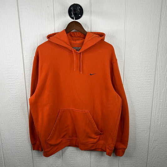Vintage 90's Sun Faded Orange Nike Hoodie (XL)