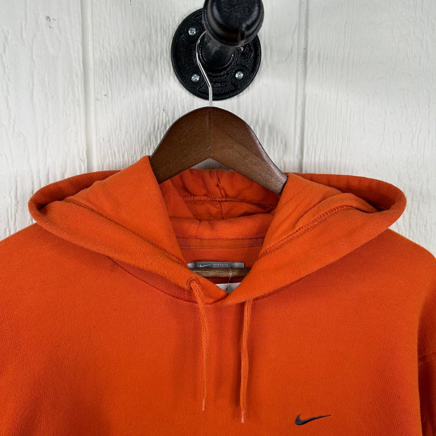Vintage 90's Sun Faded Orange Nike Hoodie (XL)