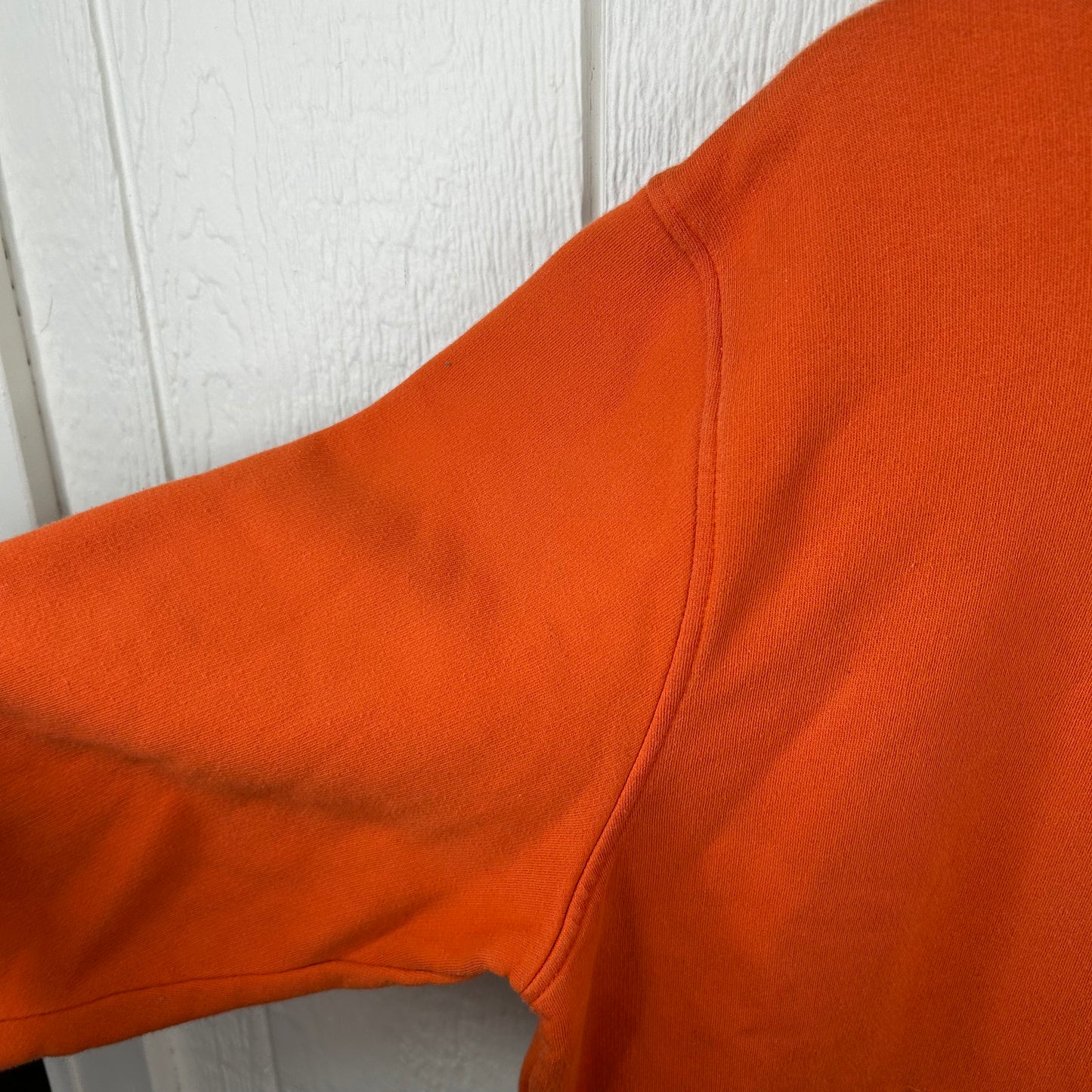 Vintage 90's Sun Faded Orange Nike Hoodie (XL)